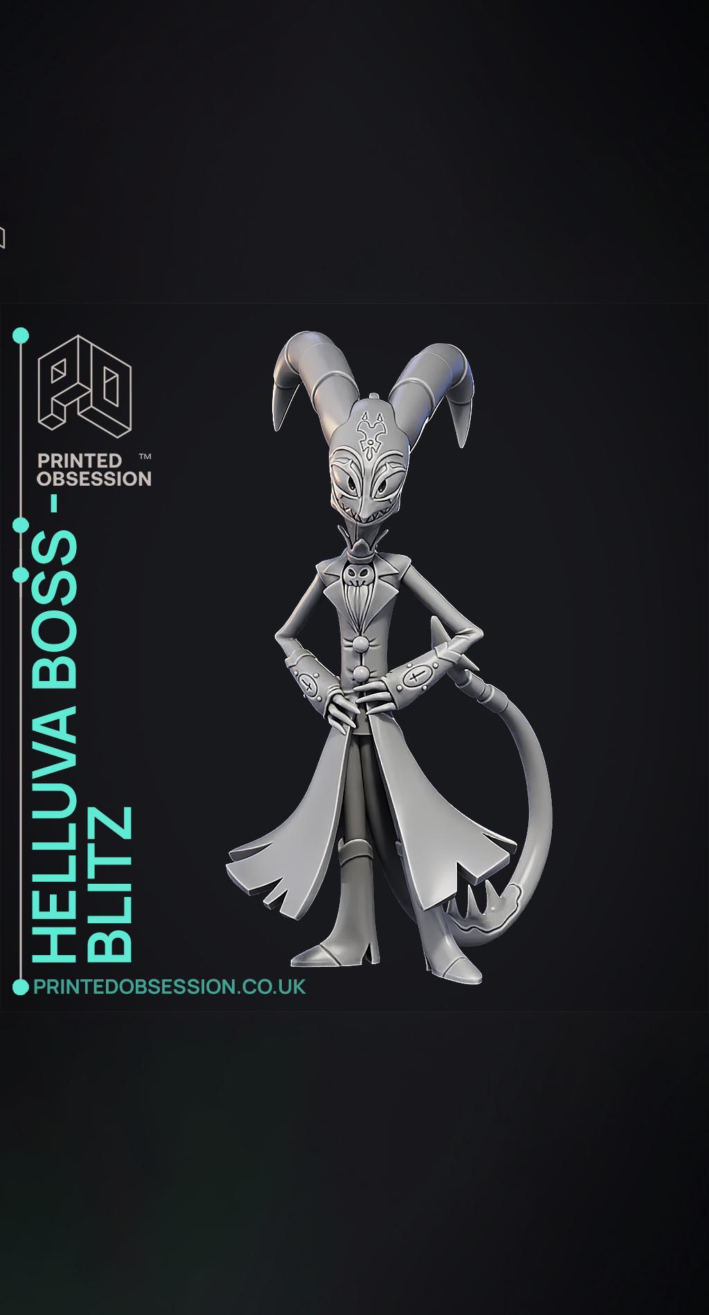 Blitzo - Helluva Boss - Fan Art 3d model