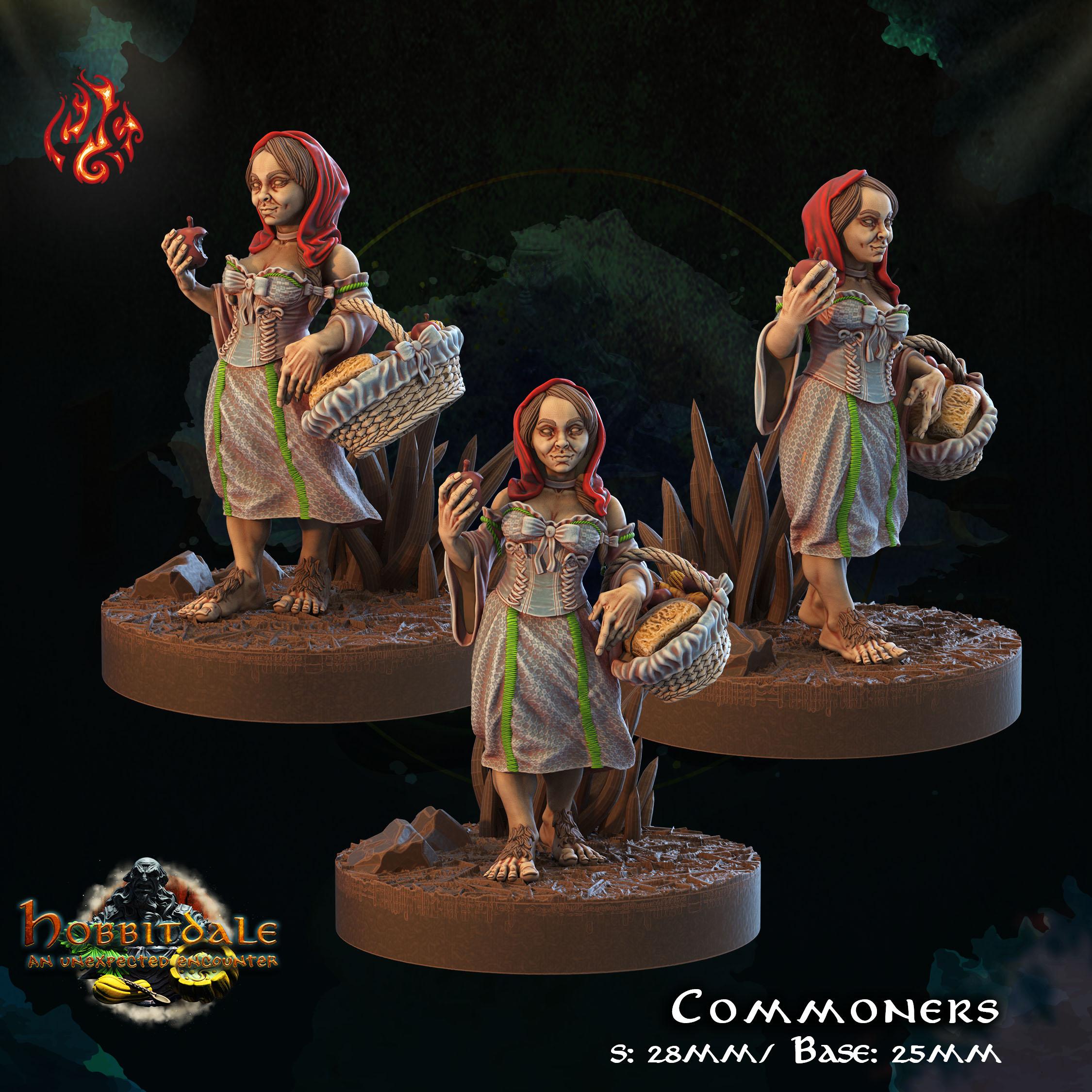 Halfling Commoners 3d model