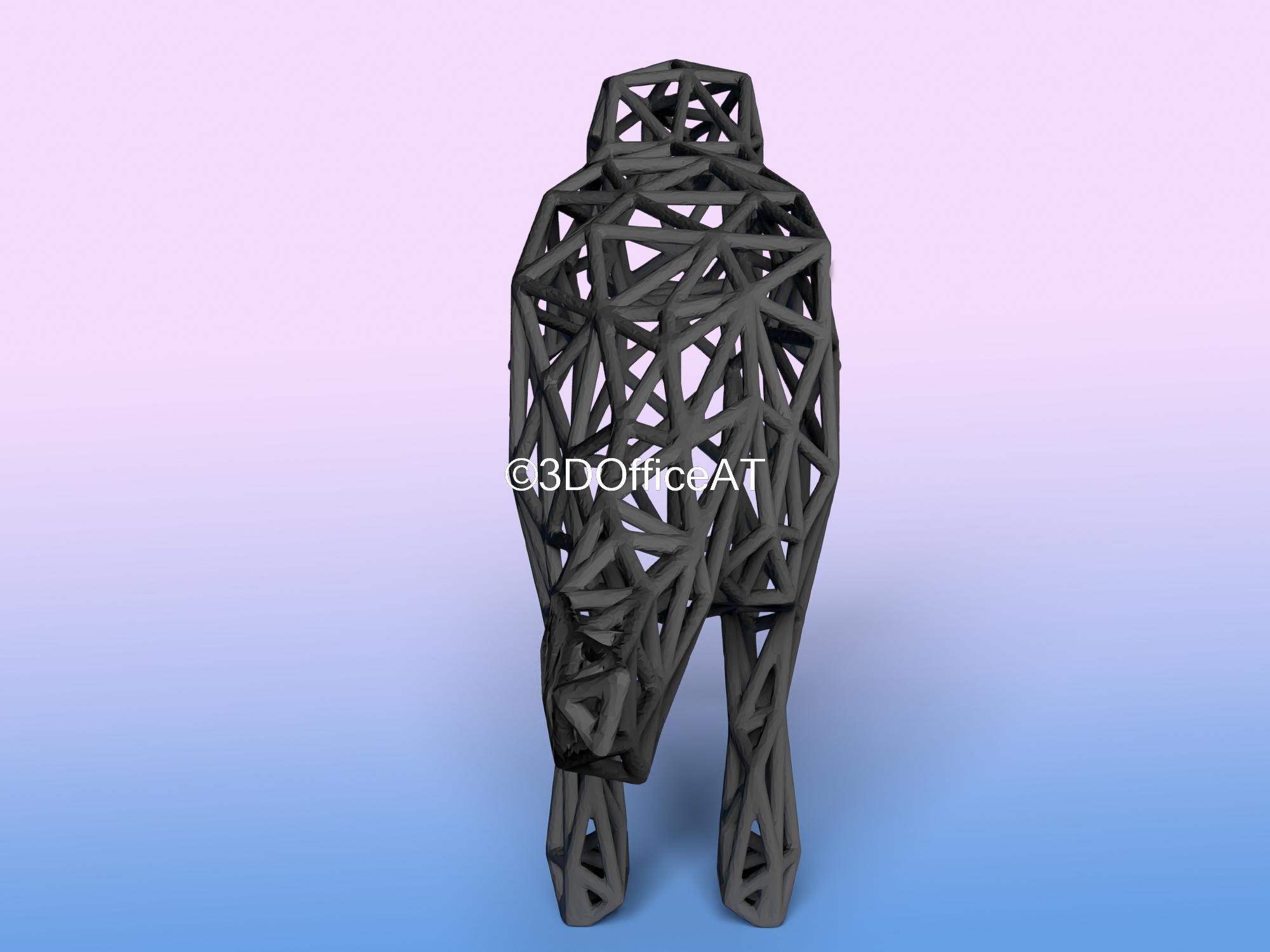 The T-Rex Wire Art 3d model