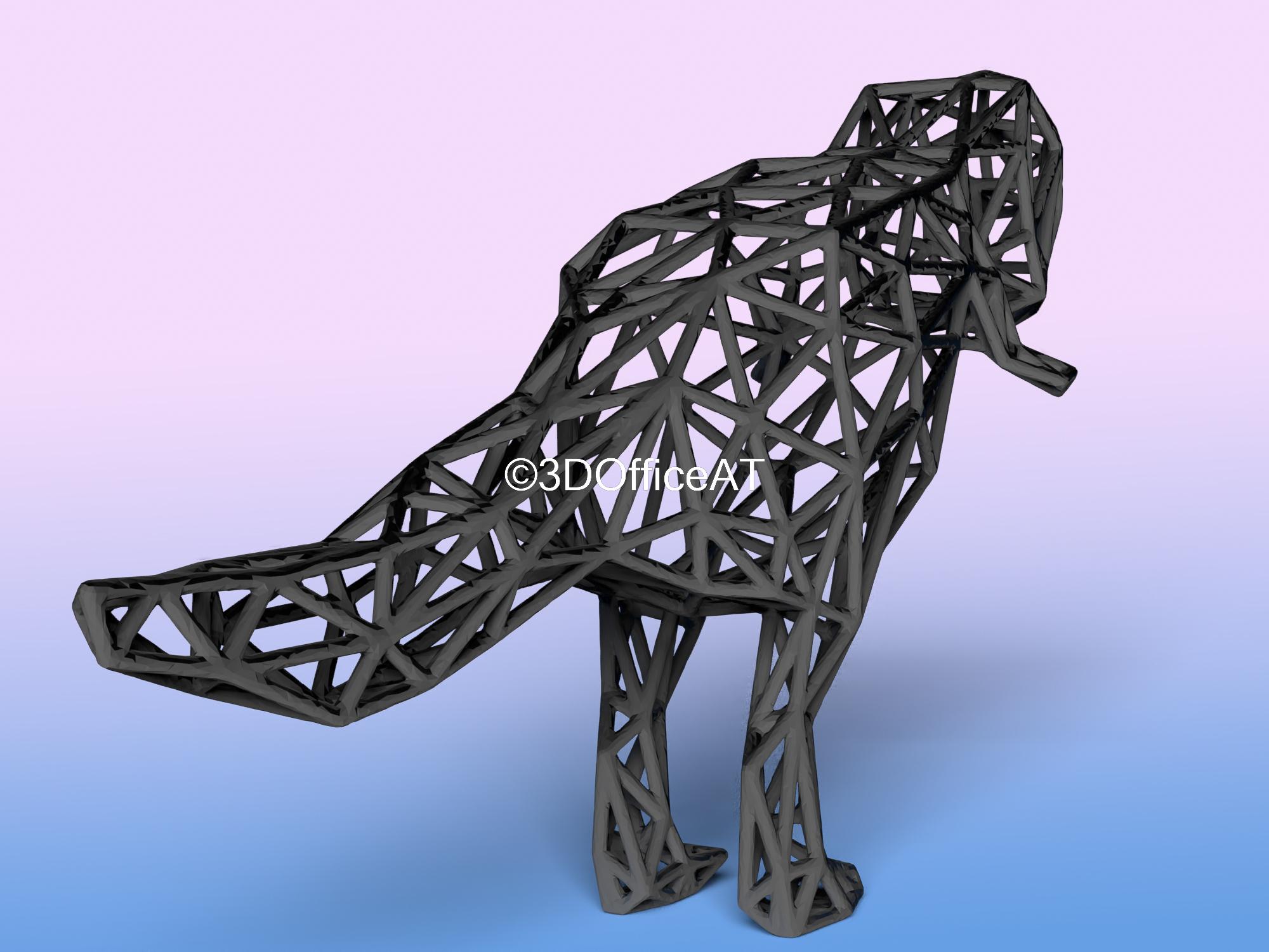 The T-Rex Wire Art 3d model