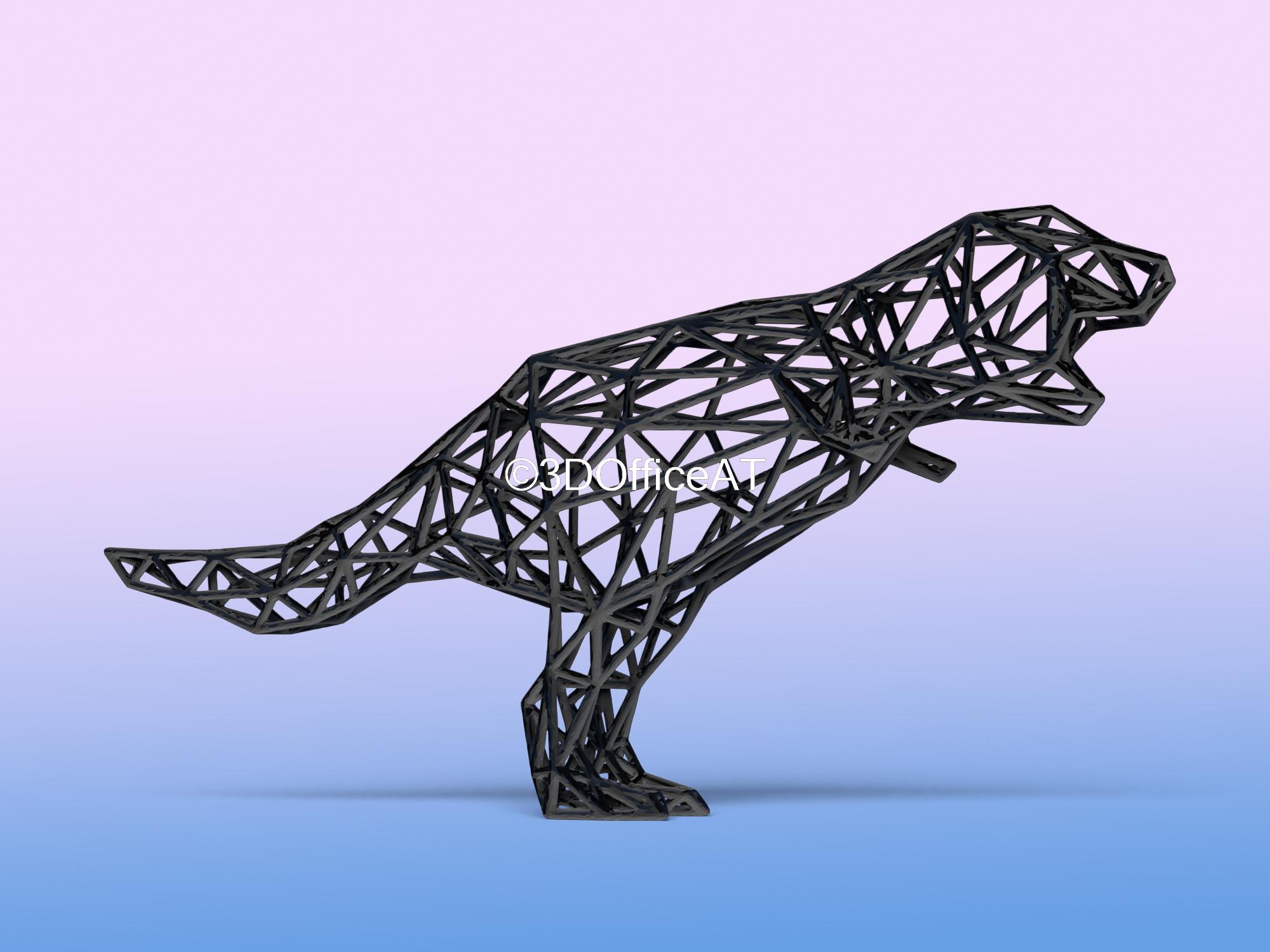 The T-Rex Wire Art 3d model