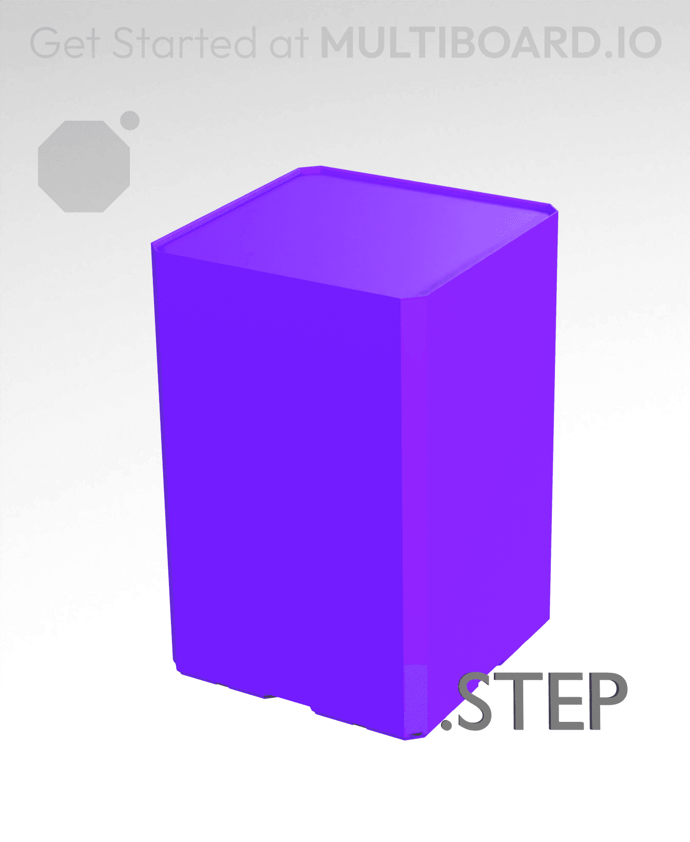 2x2x3 - Multibin Insert - STEP Remixing File 3d model