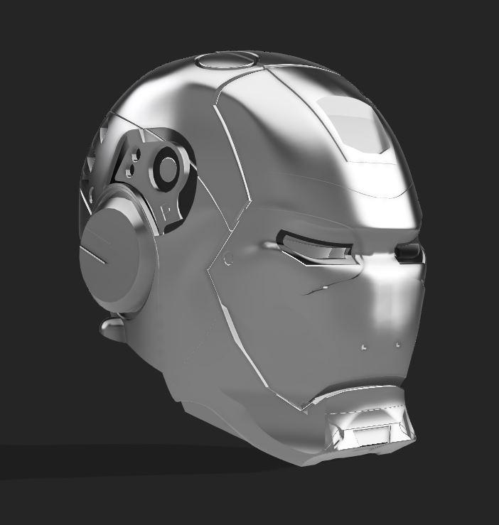 Iron Terminator Fan Art Helmet 3d model