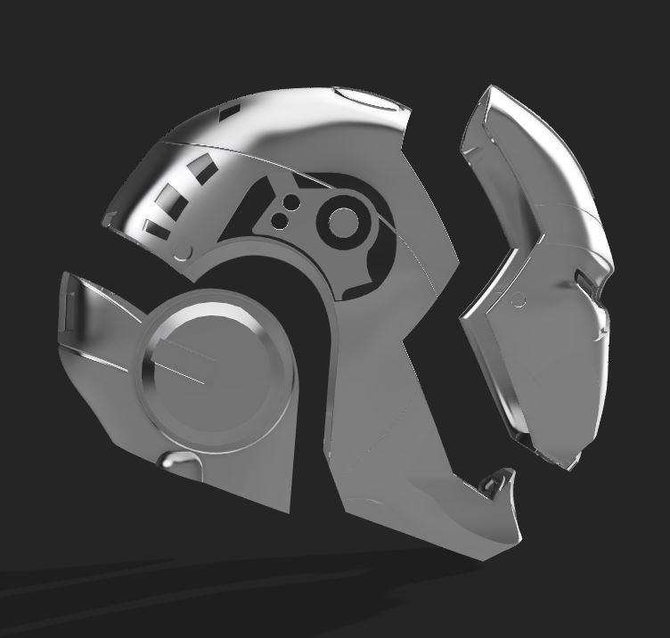 Iron Terminator Fan Art Helmet 3d model