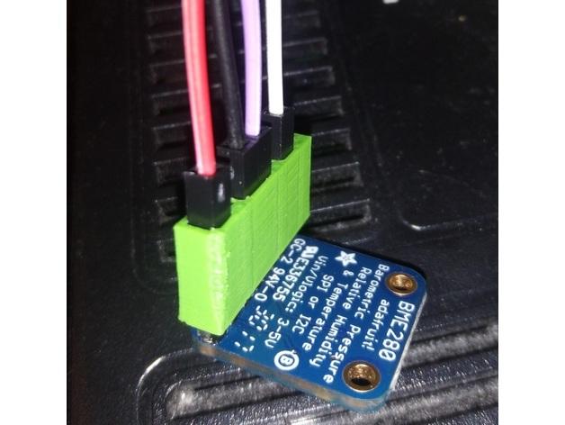 Jumper Plug Housing for Raspberry Pi and BME280 Temperature, Humidity, Barometric Pressure Weather Sensor 3d model