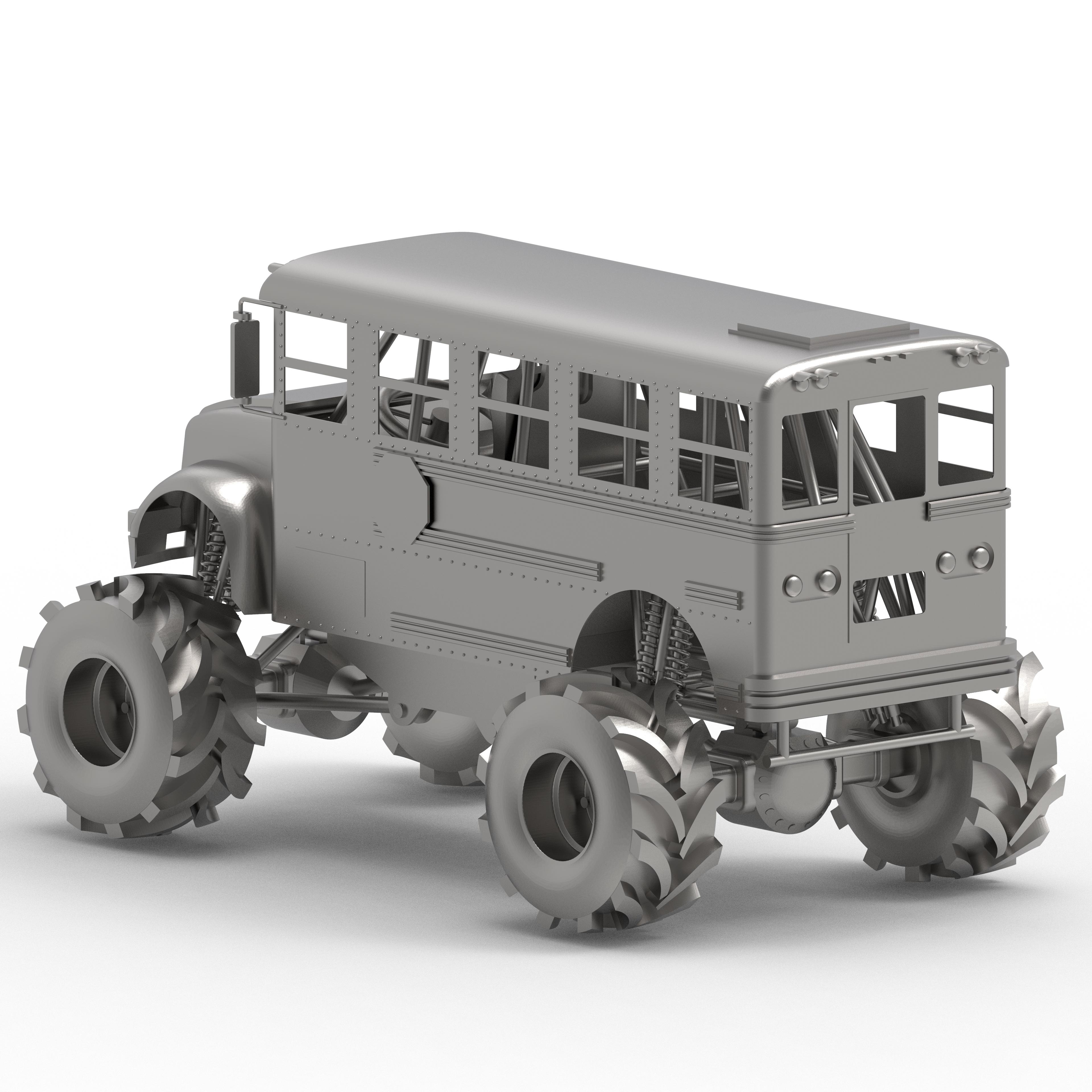 Monster School Bus.stl 3d model