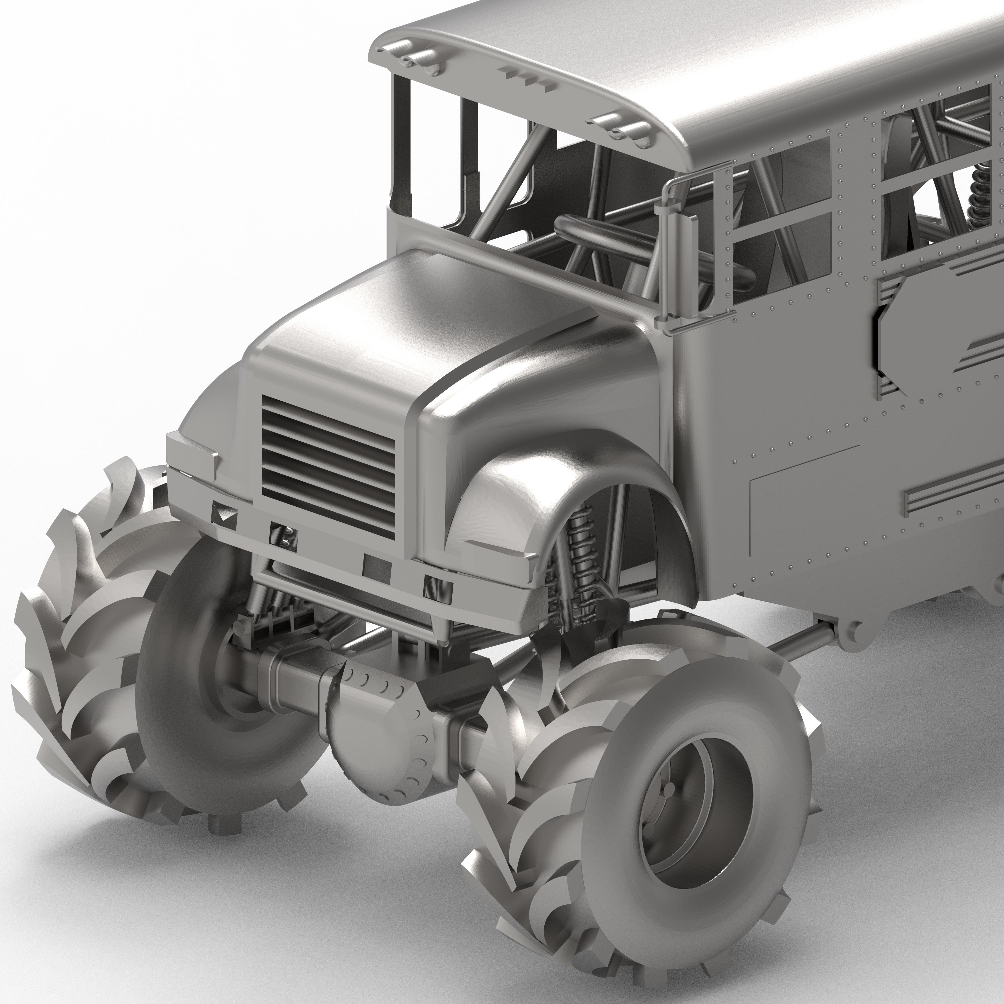 Monster School Bus.stl 3d model