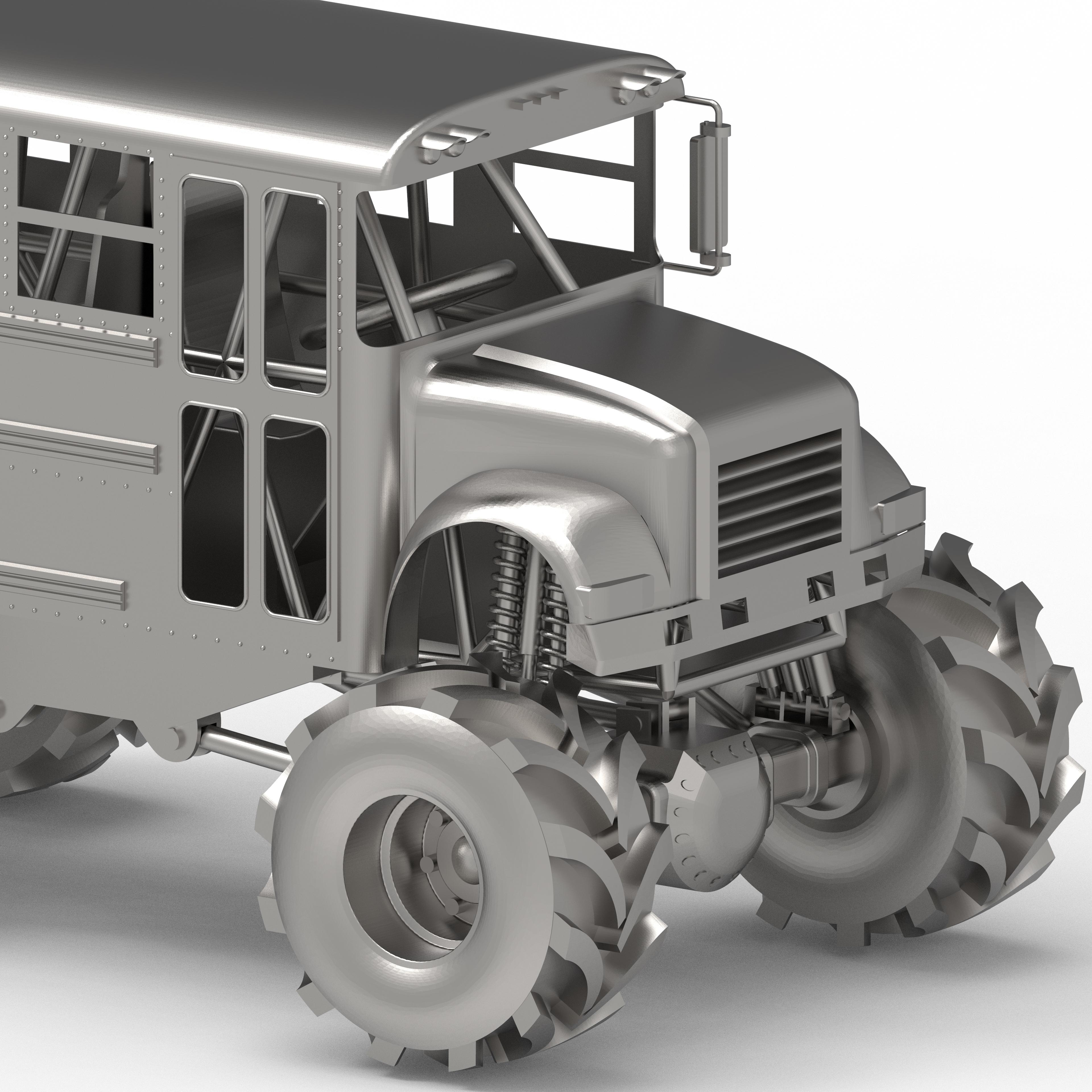 Monster School Bus.stl 3d model