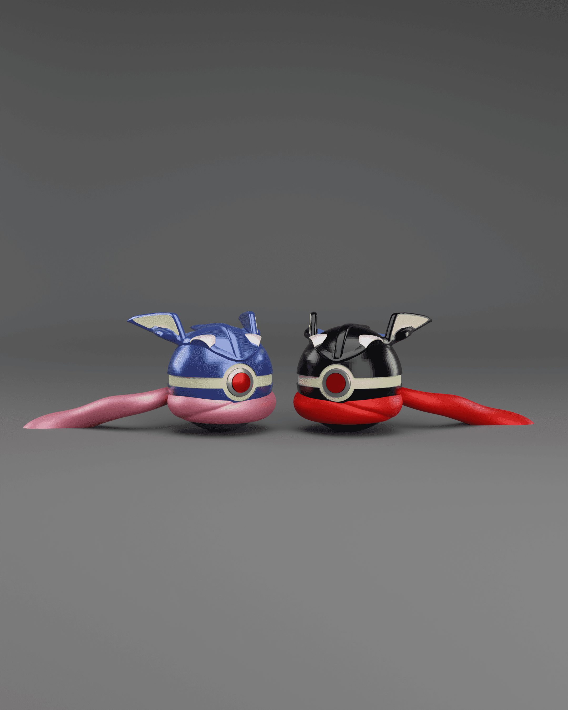 GreniBall Greninja Themed Pokeball - Fan Art 3d model