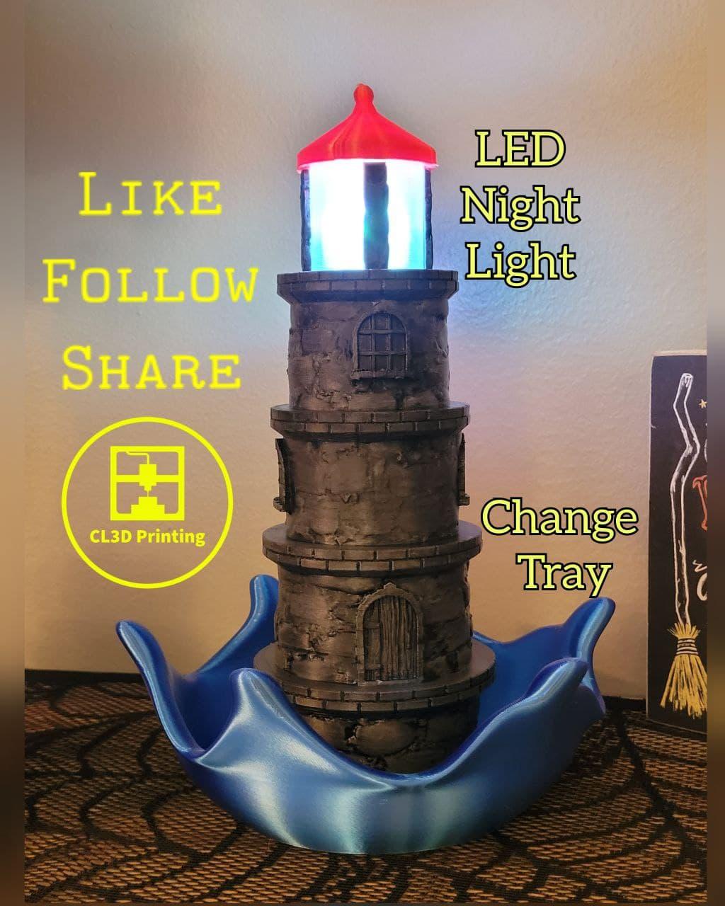 Lighthouse Change / Ring Bowl & Night Light 3d model