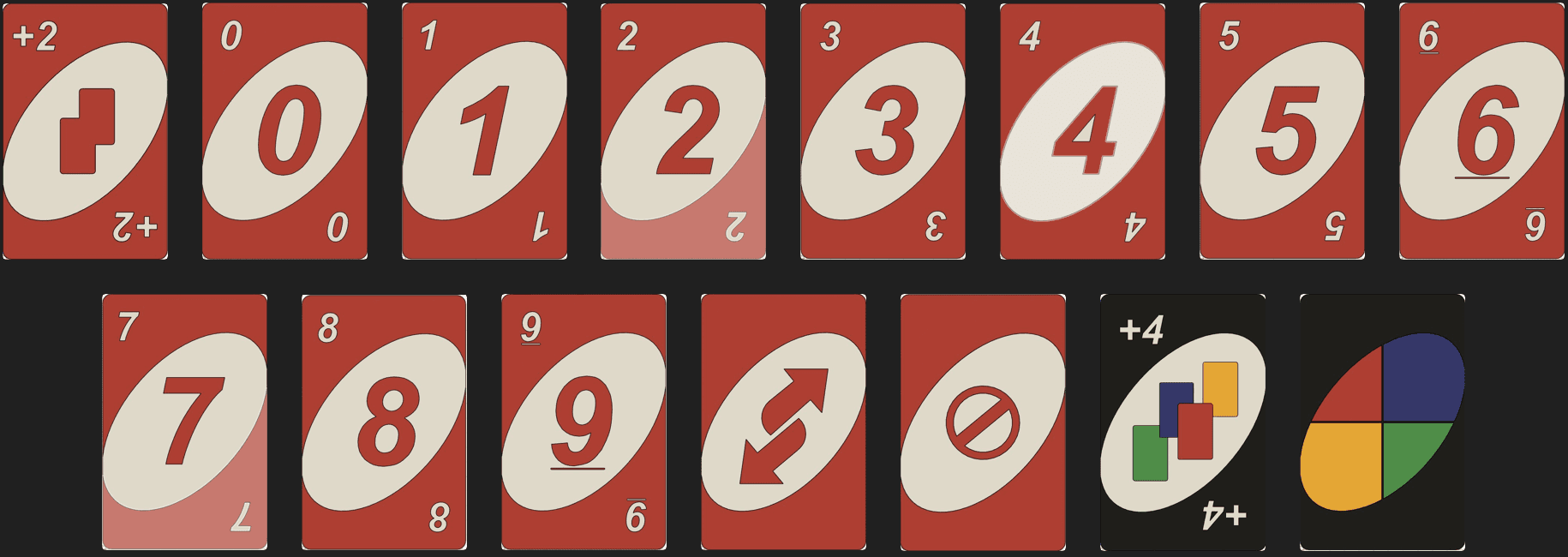 Uno Deck/Cards 3d model