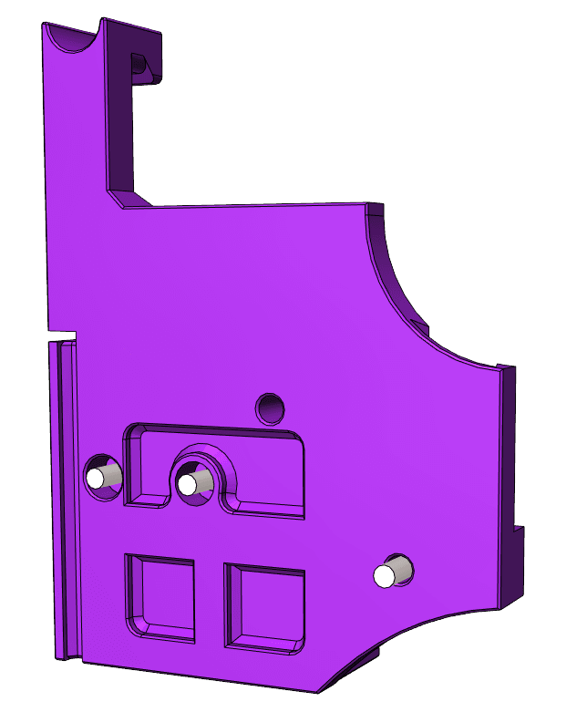 Filament-Cutter for Ender-3 (E3D-V6 Hotend) new Options 3d model