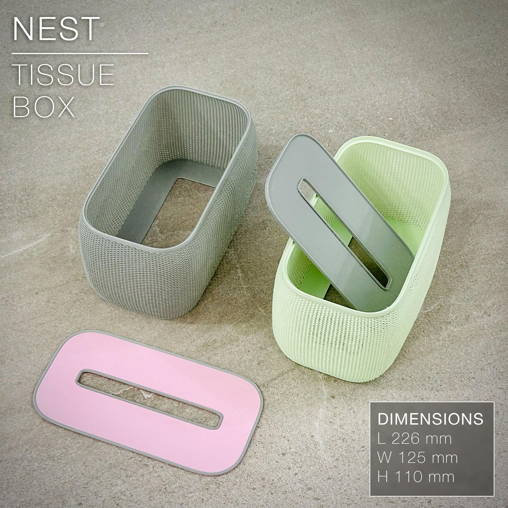 NEST  |  Wicker Tissue Box 3d model