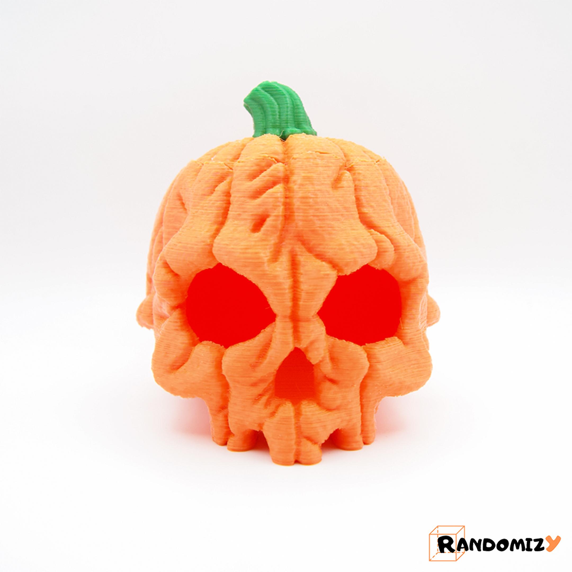 Pumpkin Skull 2.0 (Tea Light Version) 3d model