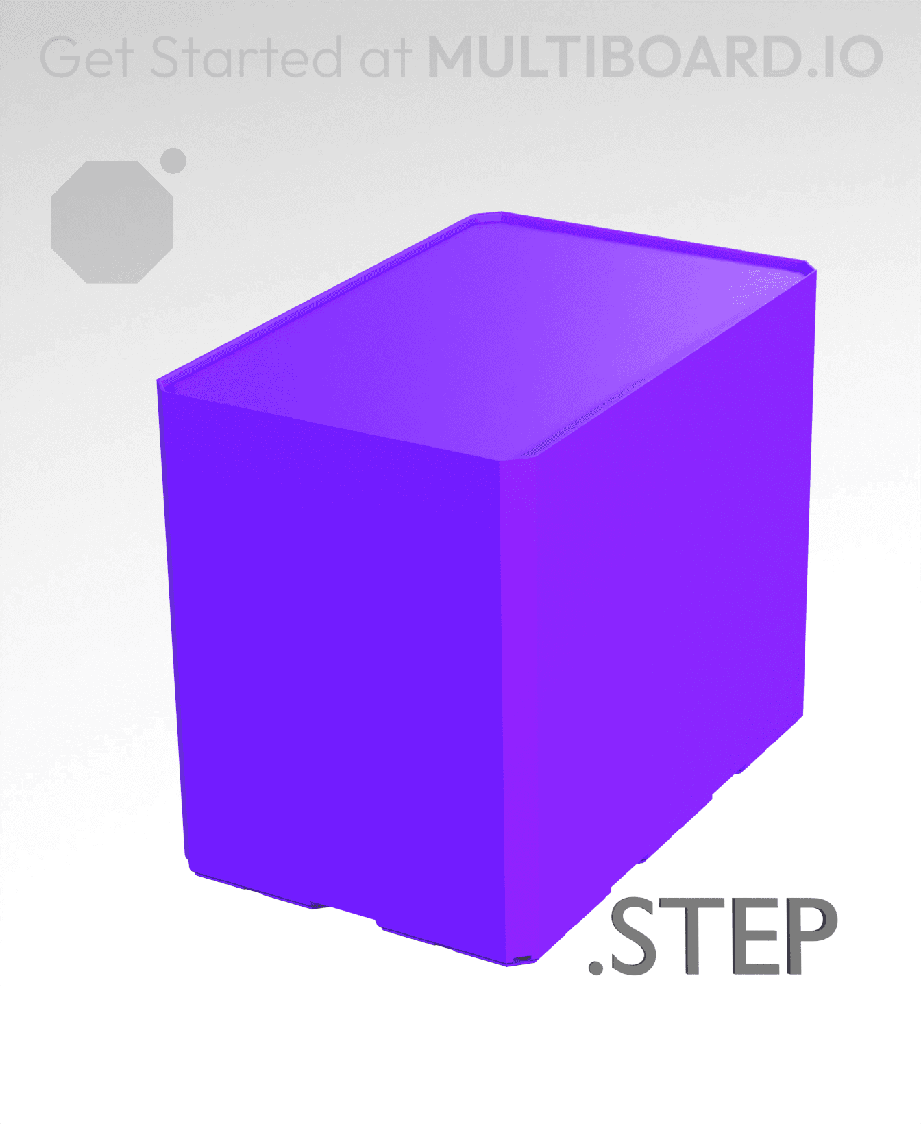 2x3x2·5 - Multibin Insert - STEP Remixing File 3d model