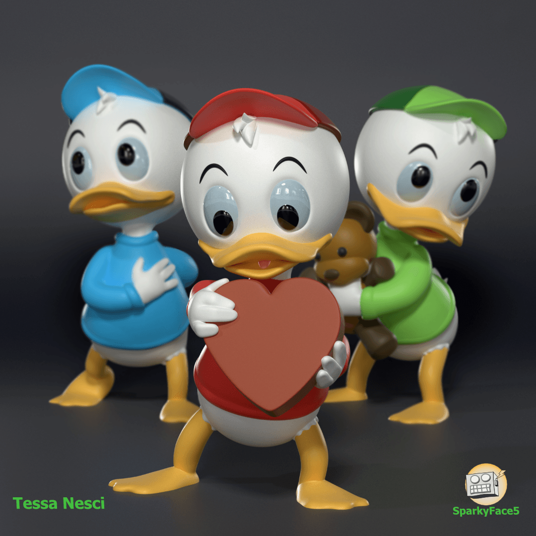 Huey Duck 3d model