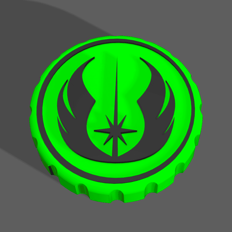 Star Wars - Jedi Order Stash Jar Lid 3d model