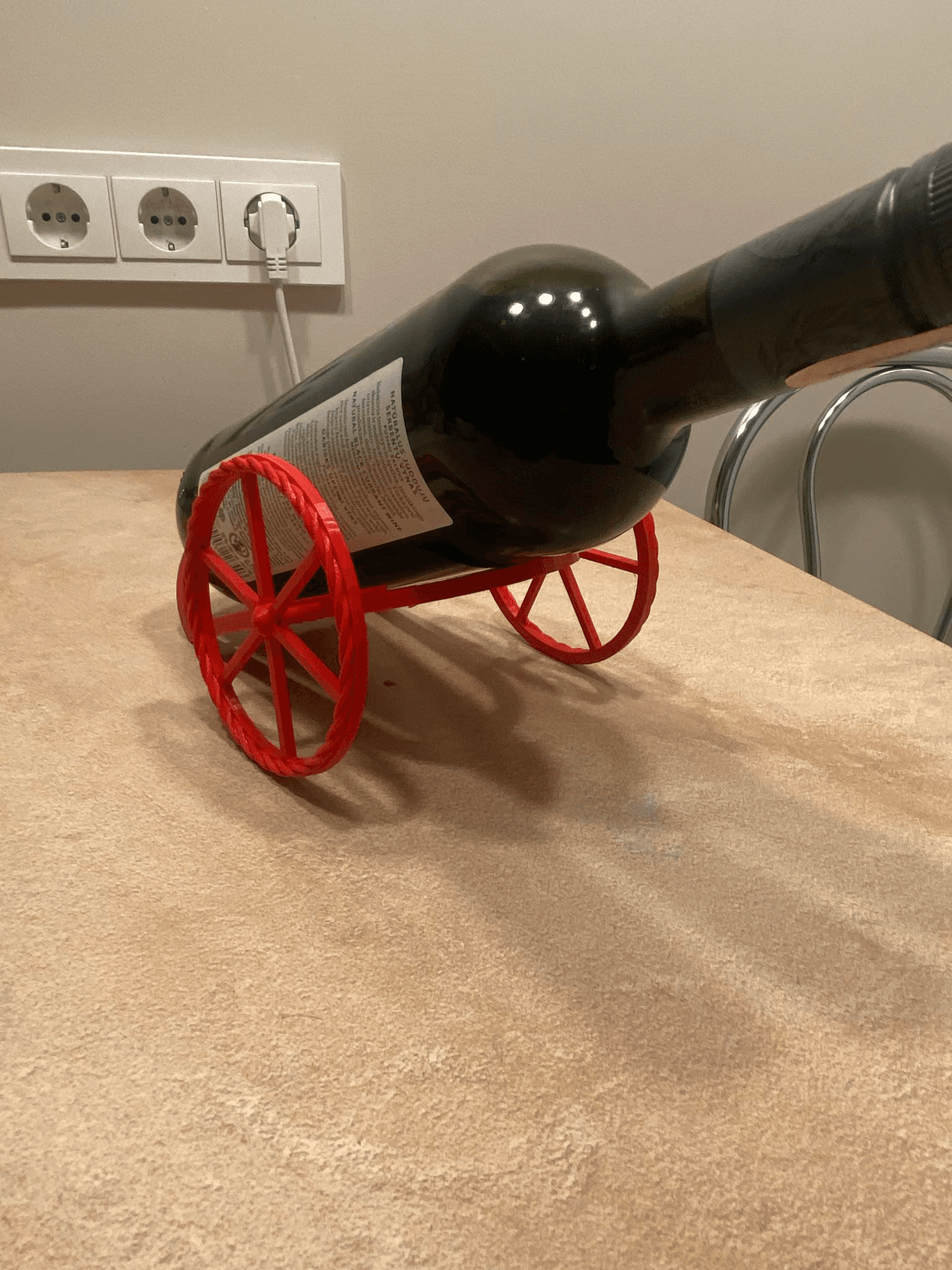 Cannon design wine bottle holder 3d model