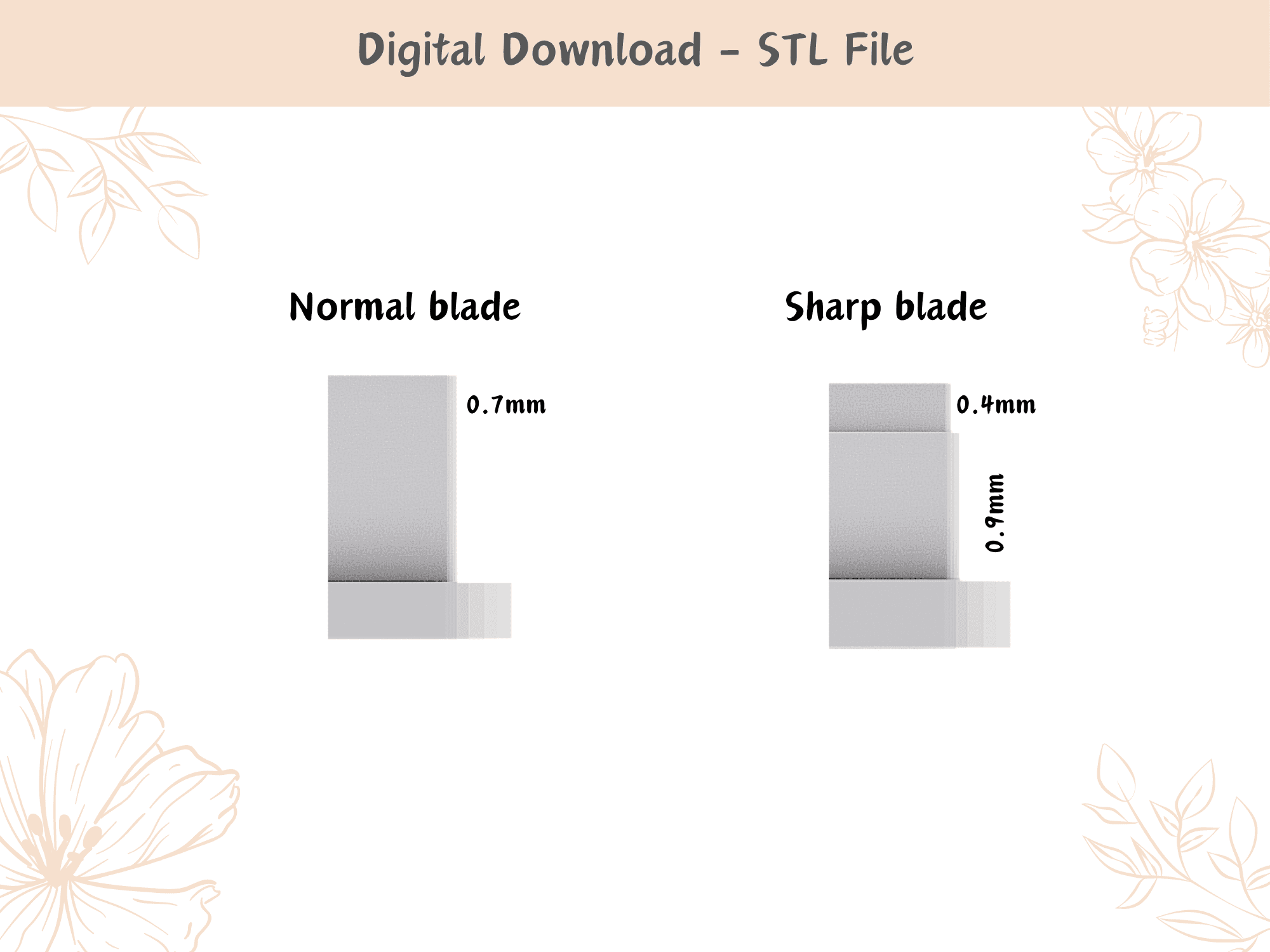 Celtic Frame Clay Cutter for Polymer Clay | Digital STL File | Clay Tools | 4 Sizes Clay Cutters, 2  3d model