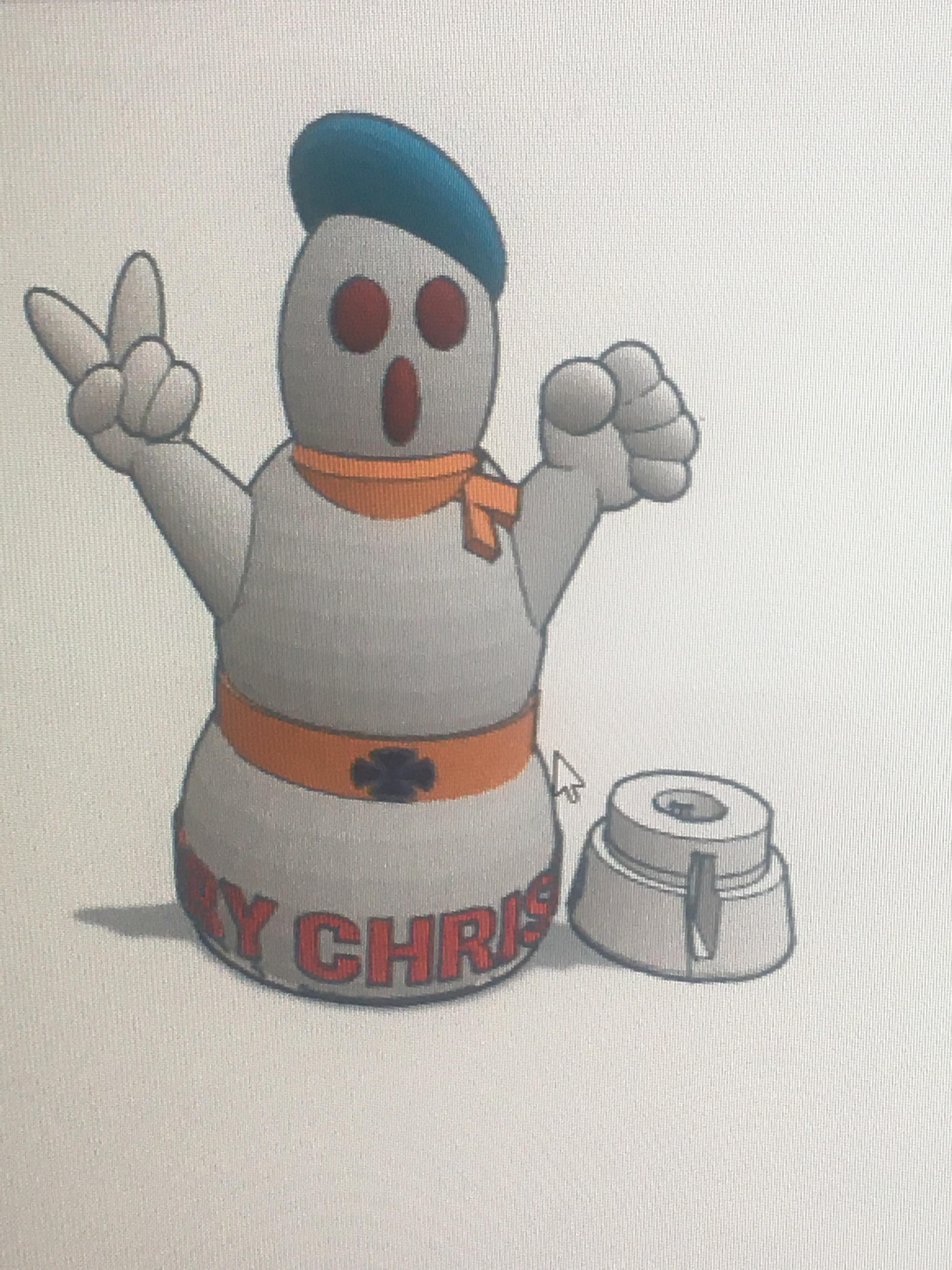 JUMPING SNOWMAN.stl 3d model