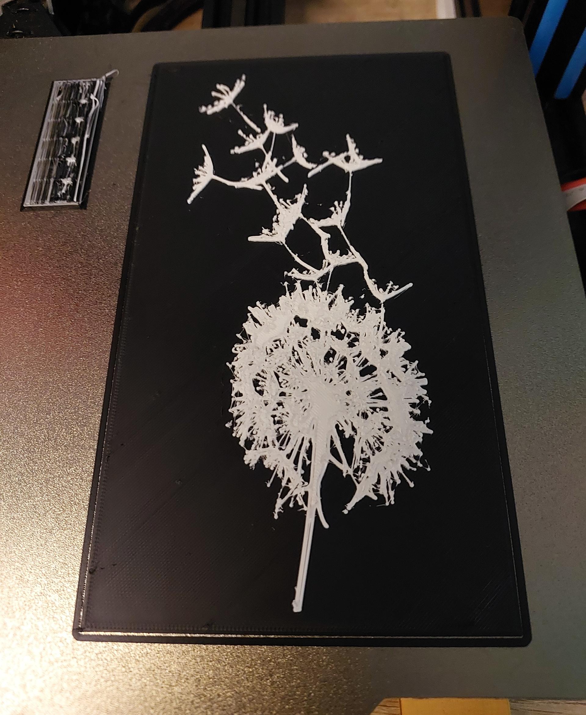 Dandelion Wall Art 3d model