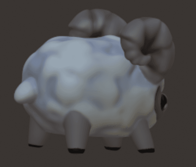 Dedotated Ram 3d model