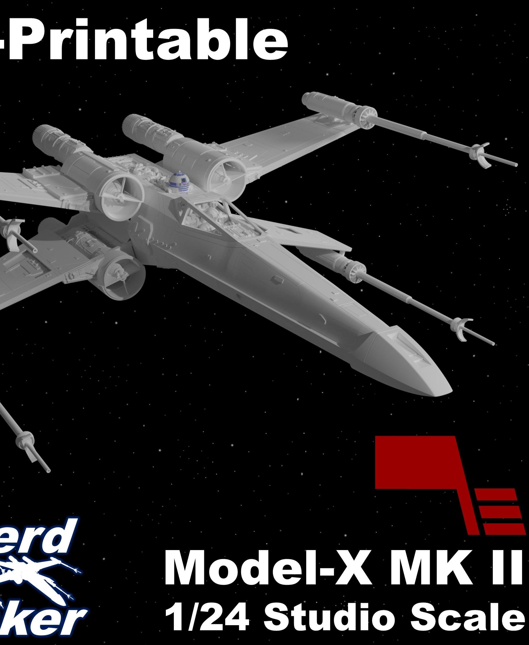 Model-X MK II 1/24 Studio Scale Red 3 3d model