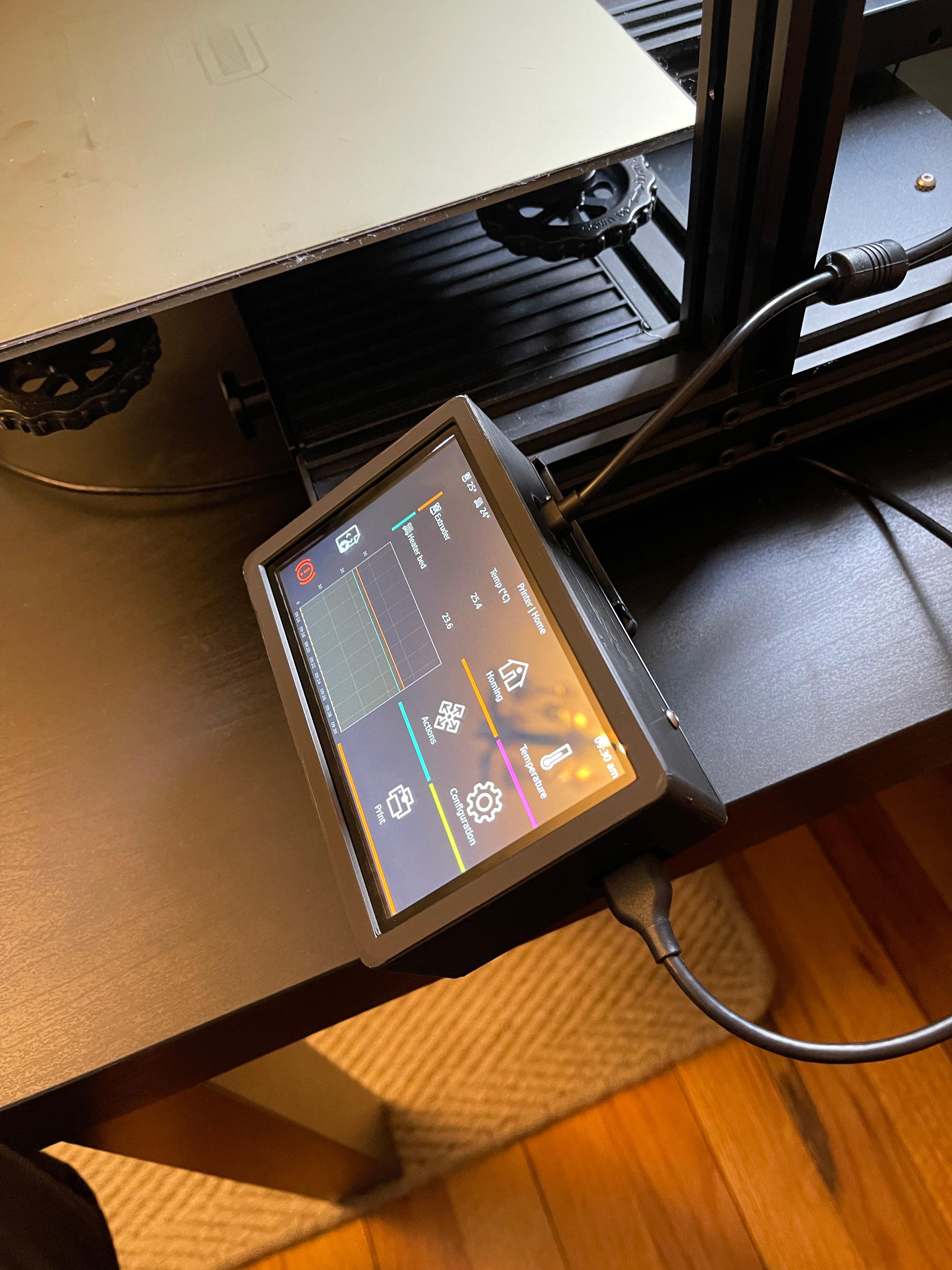 Ender 3 v2 Raspberry Pi 4 Touchscreen Enclosure 3d model