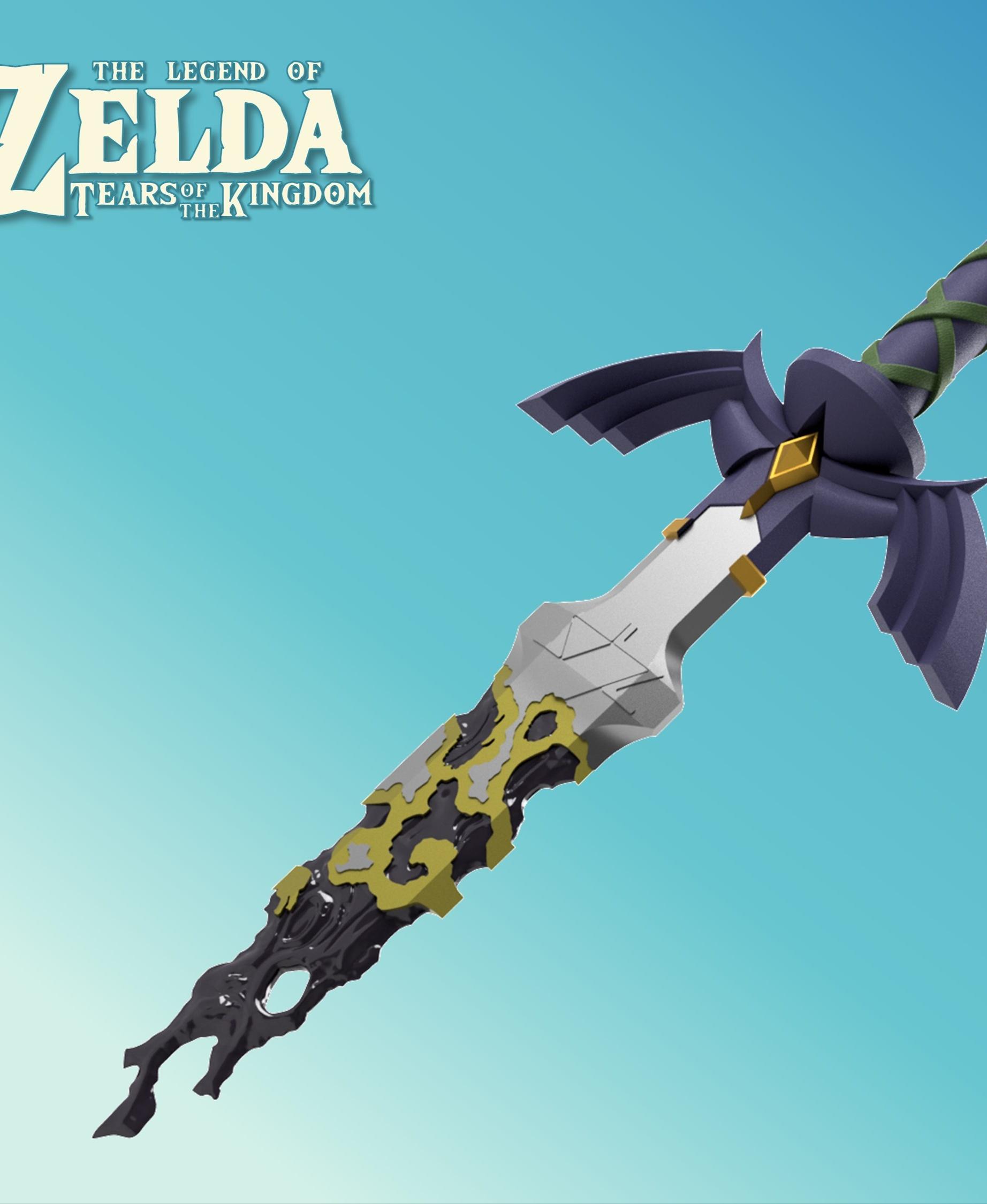 Master Sword - Zelda Tears of the Kingdom - Complete Set - Life Size 3d model