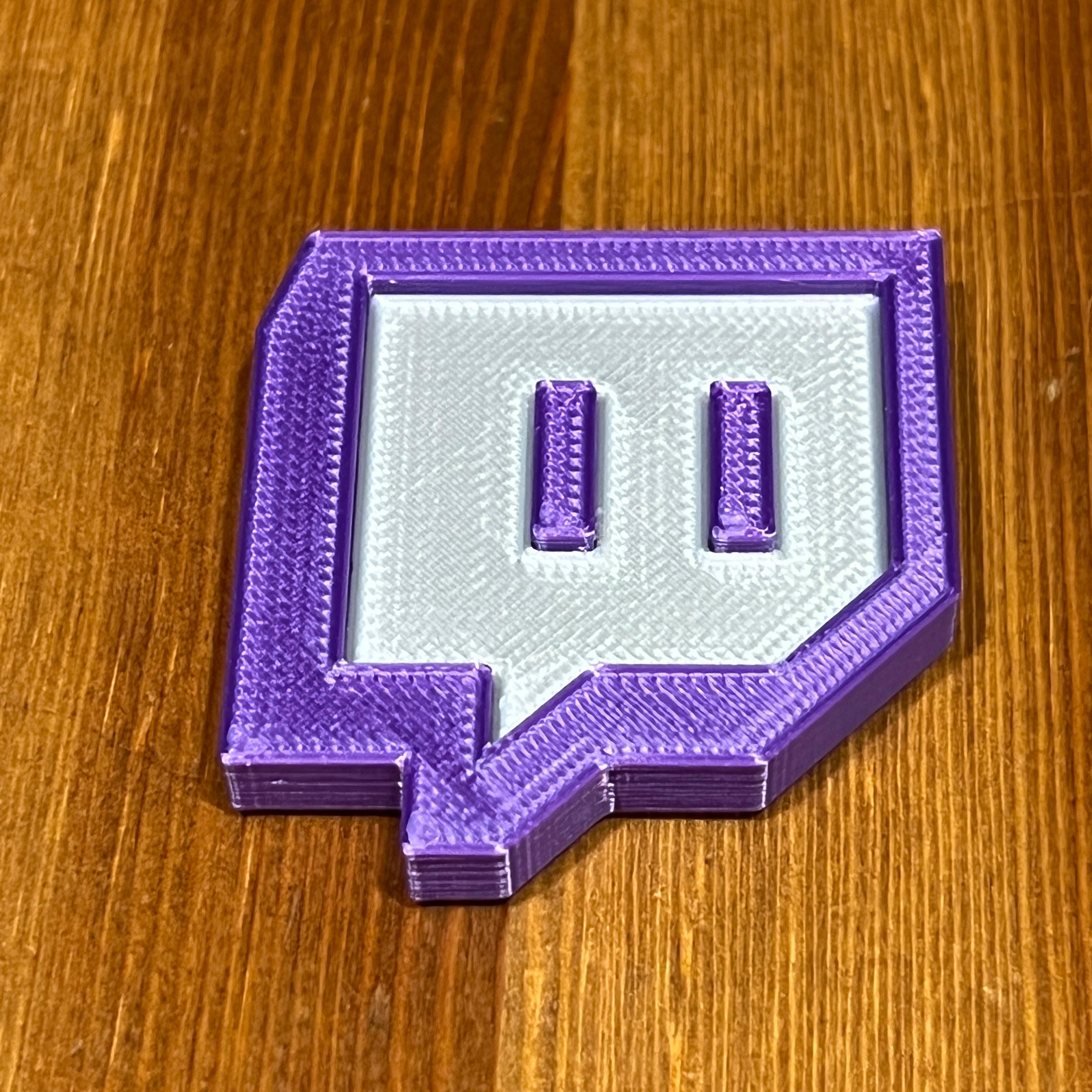 Twitch Fridge Magnet 3d model