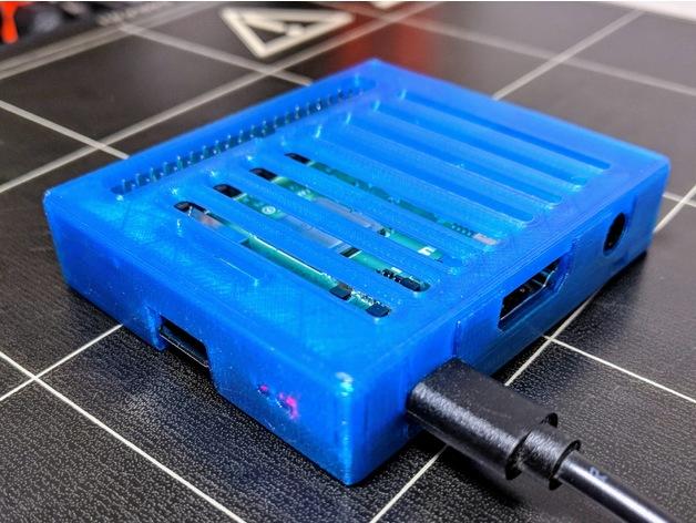 Raspberry Pi 3 A+ (A Plus) Low Profile Case (Zip Tie Mountable) 3d model