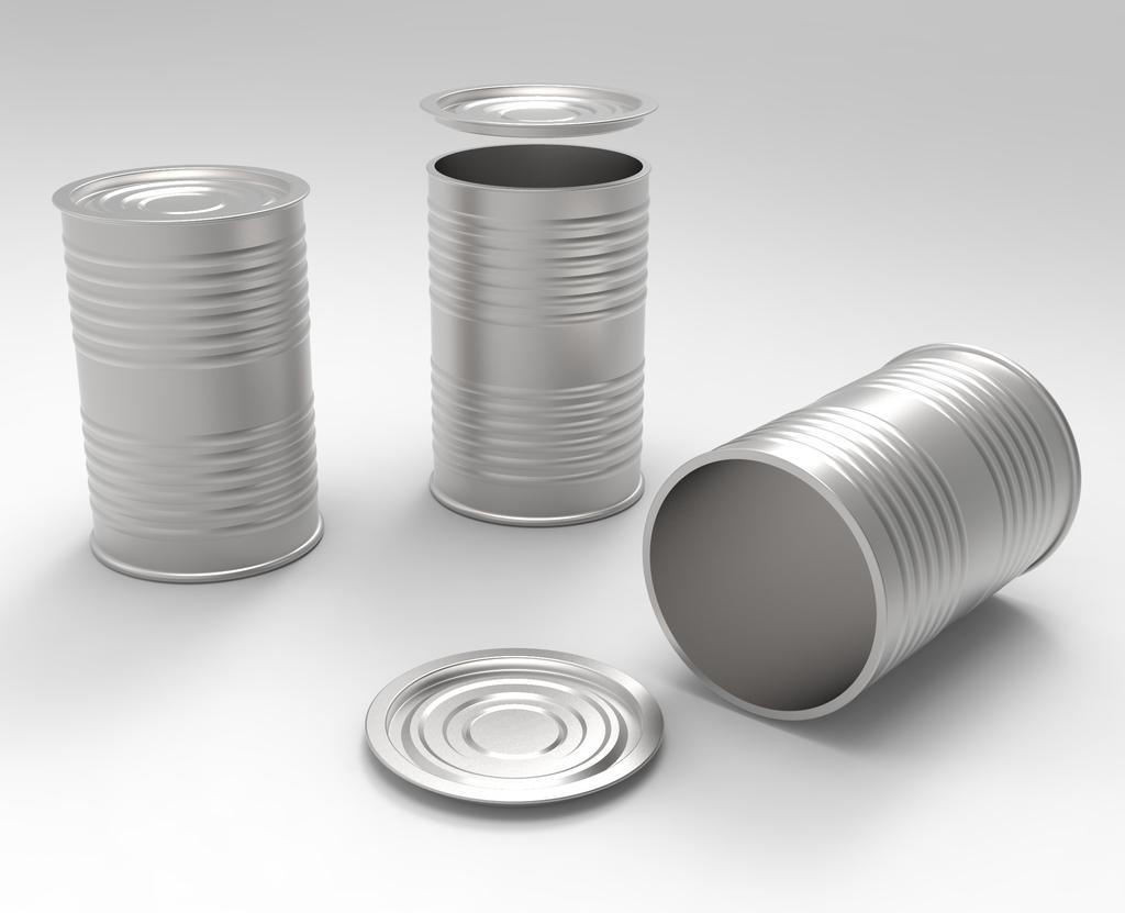 Soup Can Tin Cup Cannister Container 3d model