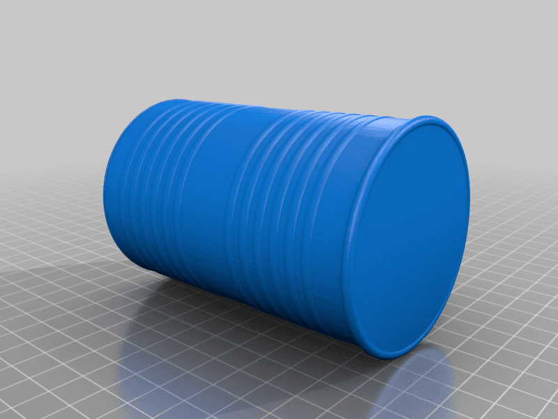 Soup Can Tin Cup Cannister Container 3d model