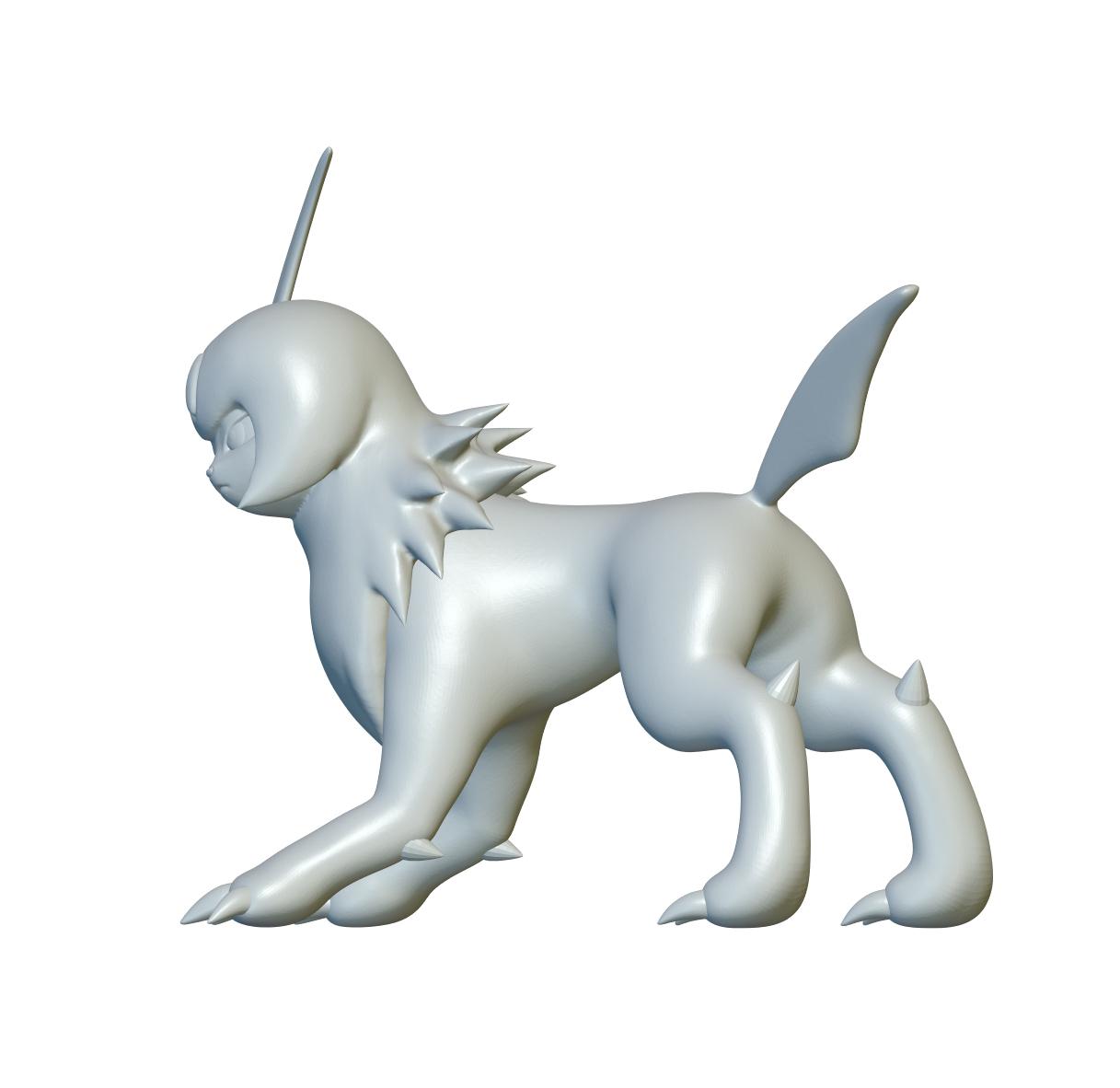 Pokemon Absol #359 - Optimized for 3D Printing 3d model