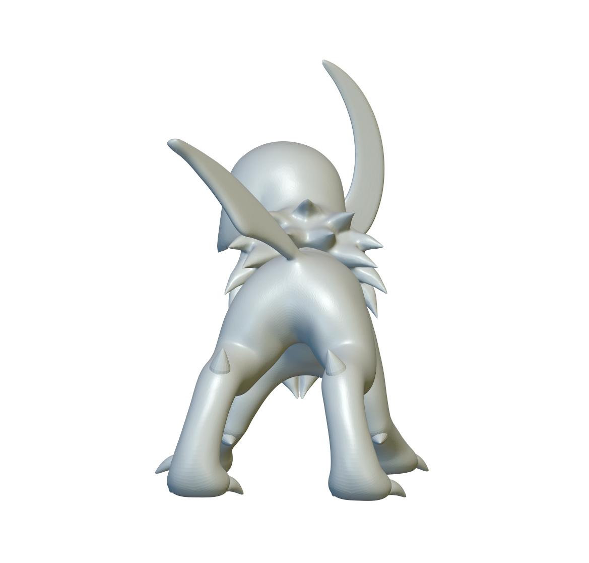 Pokemon Absol #359 - Optimized for 3D Printing 3d model