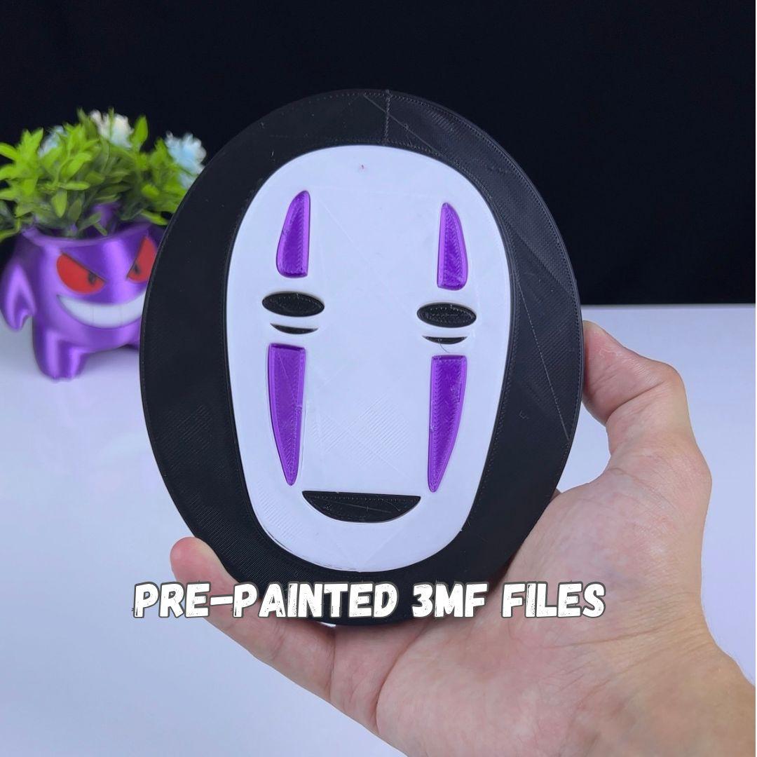 no face coaster 3mf 3d model