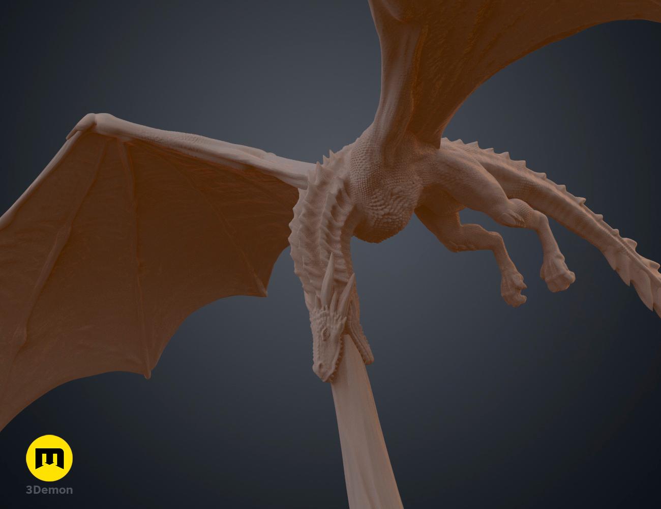 Flying Dragon Book Nook 3d model