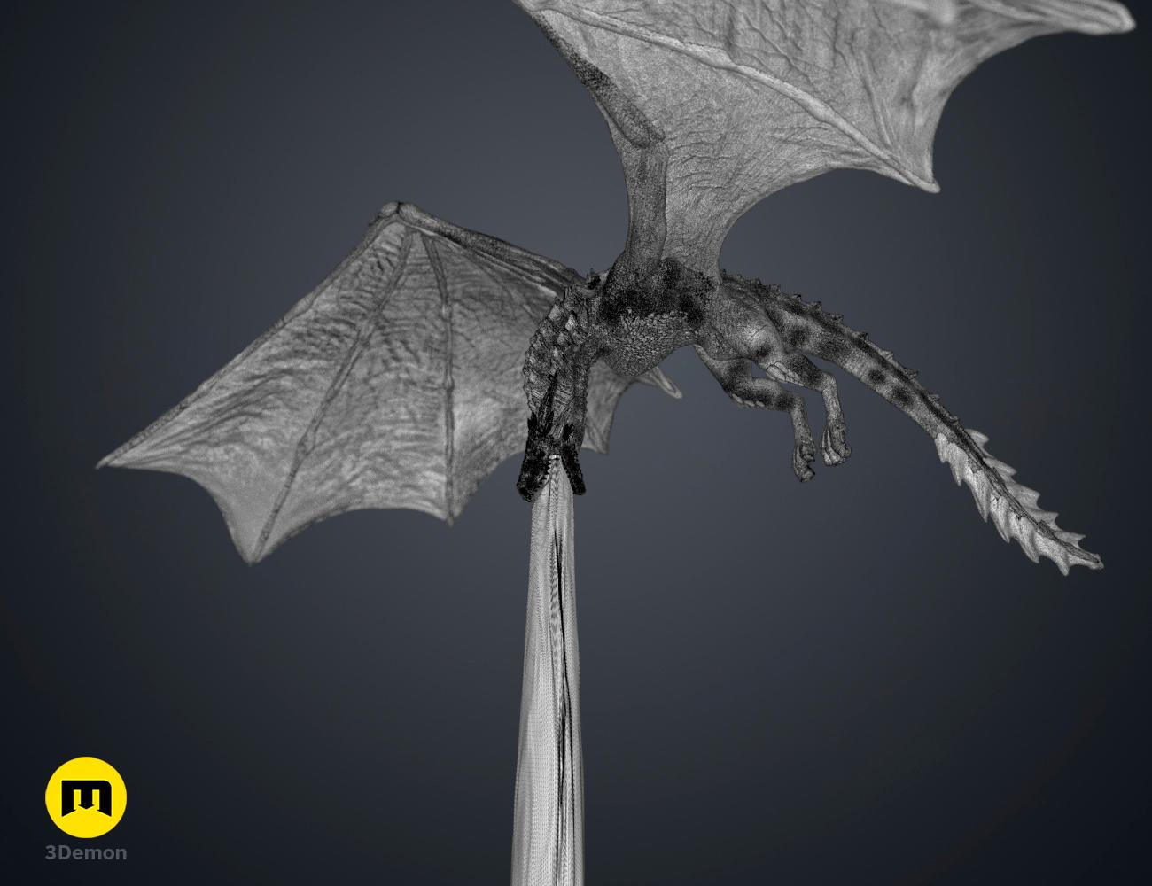 Flying Dragon Book Nook 3d model