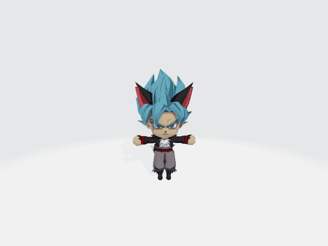 Baby Goku Halloween 3d model