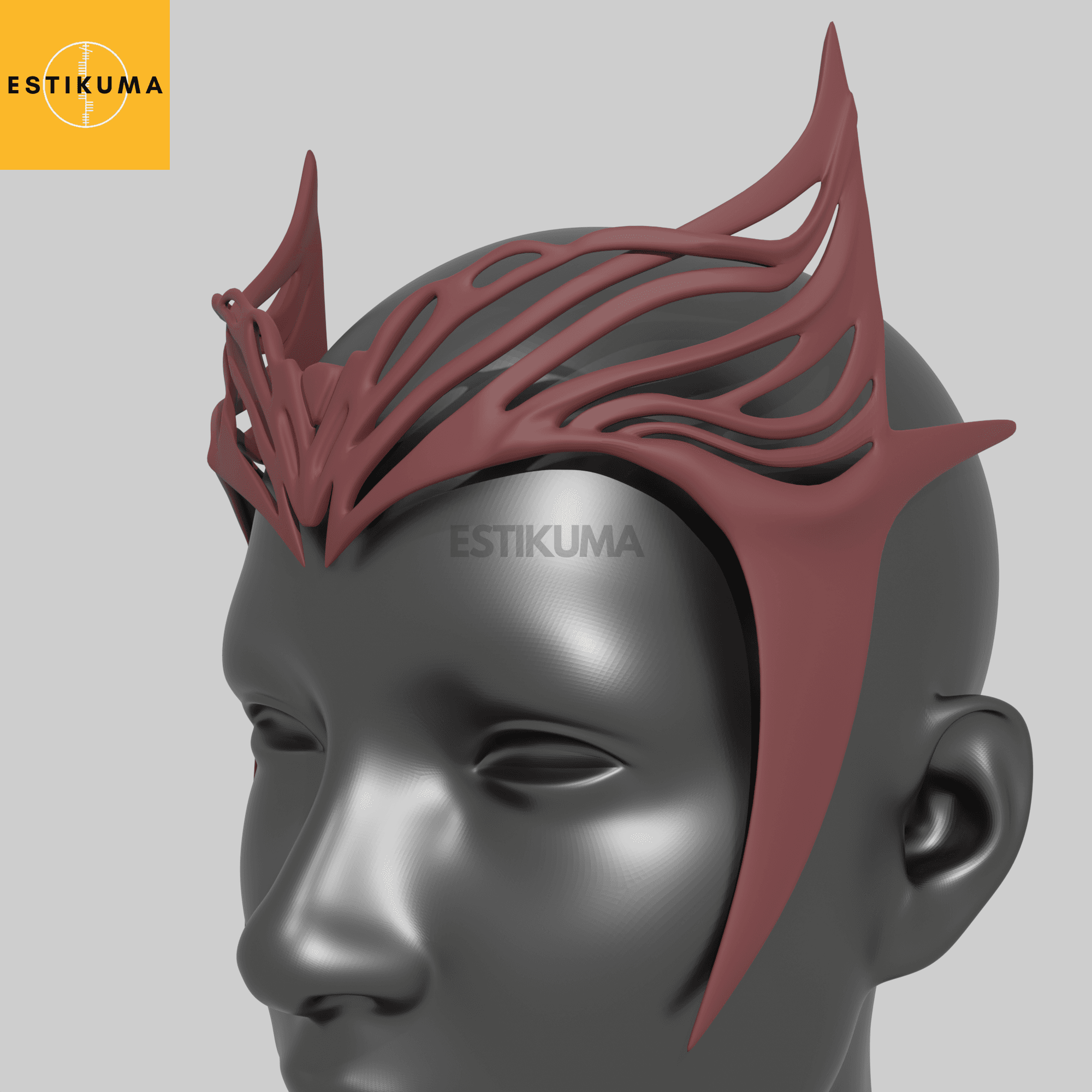 Scarlet Witch - Weathered & Clean Headpiece 3d model