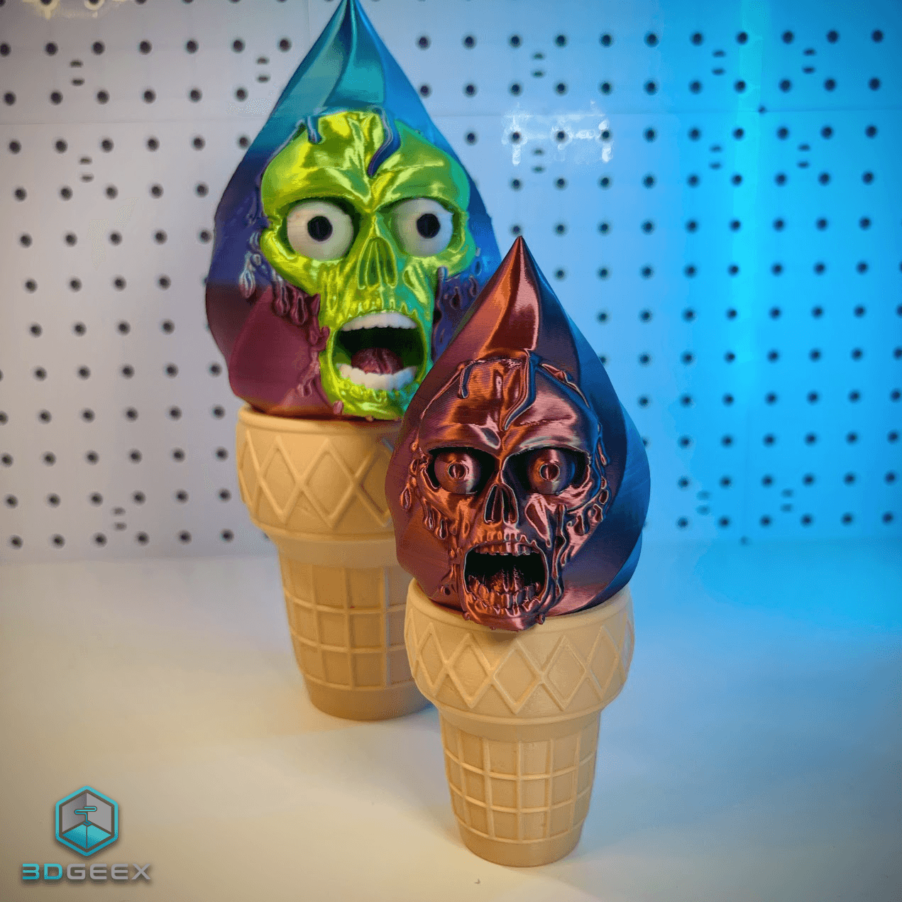 I Scream: Skull, Zombie & Ghostface 3d model