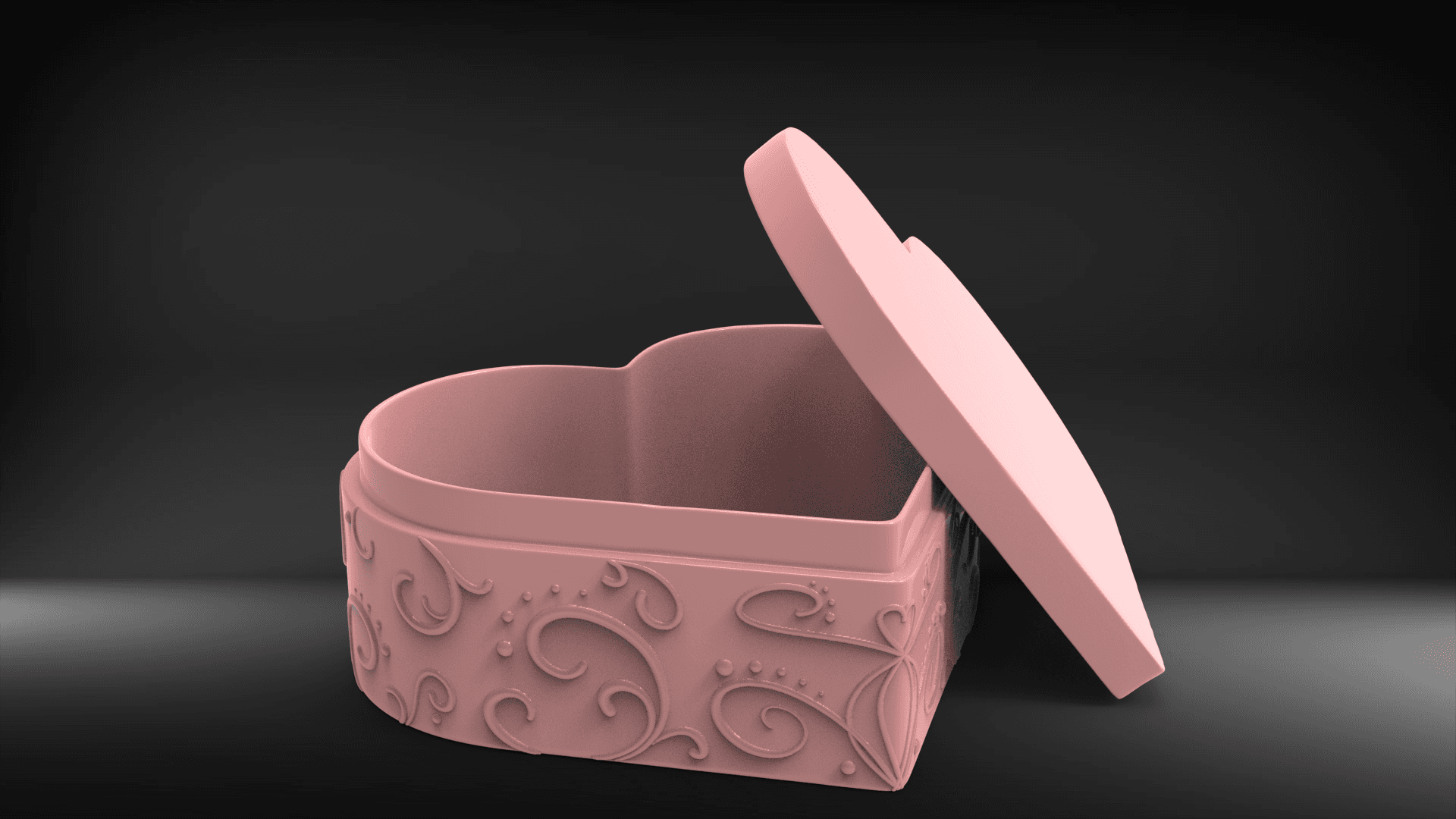 Heart Gift Box 3d model