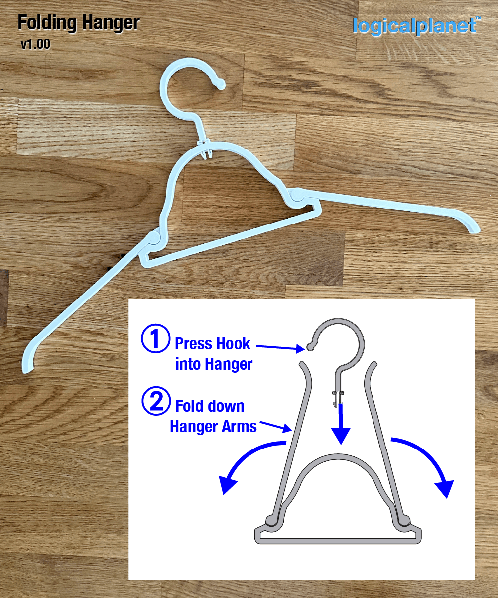 Folding Hanger 3d model