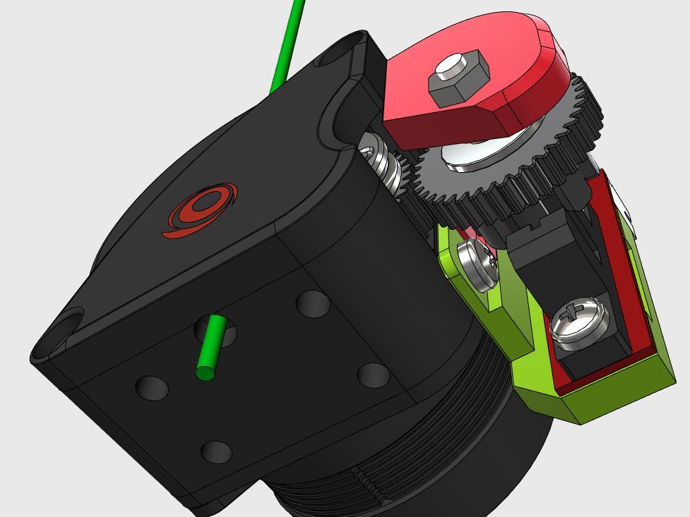 Filament-Encoder for LGX-Lite Extruder 3d model