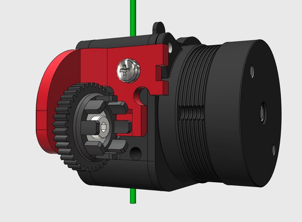 Filament-Encoder for LGX-Lite Extruder 3d model