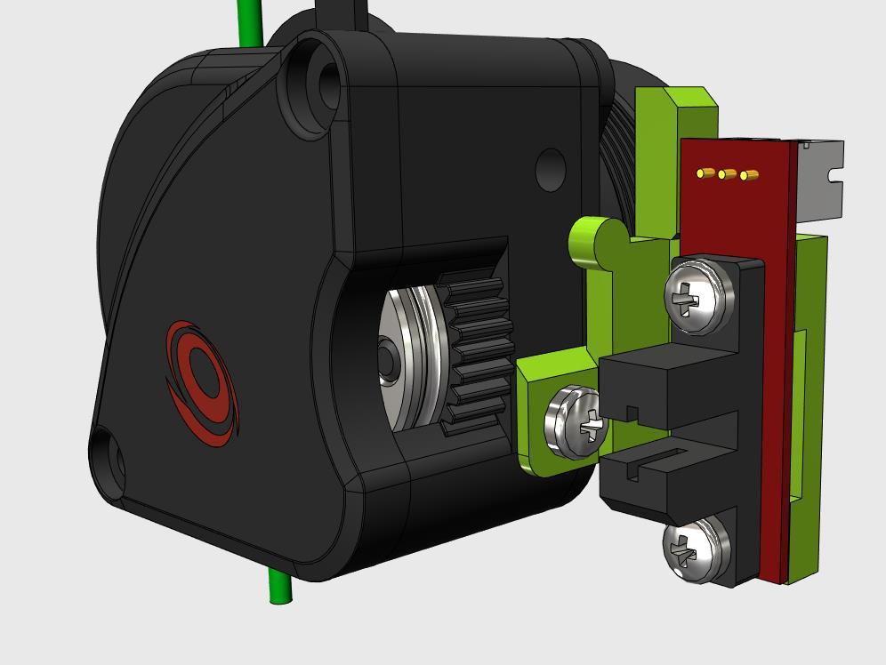 Filament-Encoder for LGX-Lite Extruder 3d model