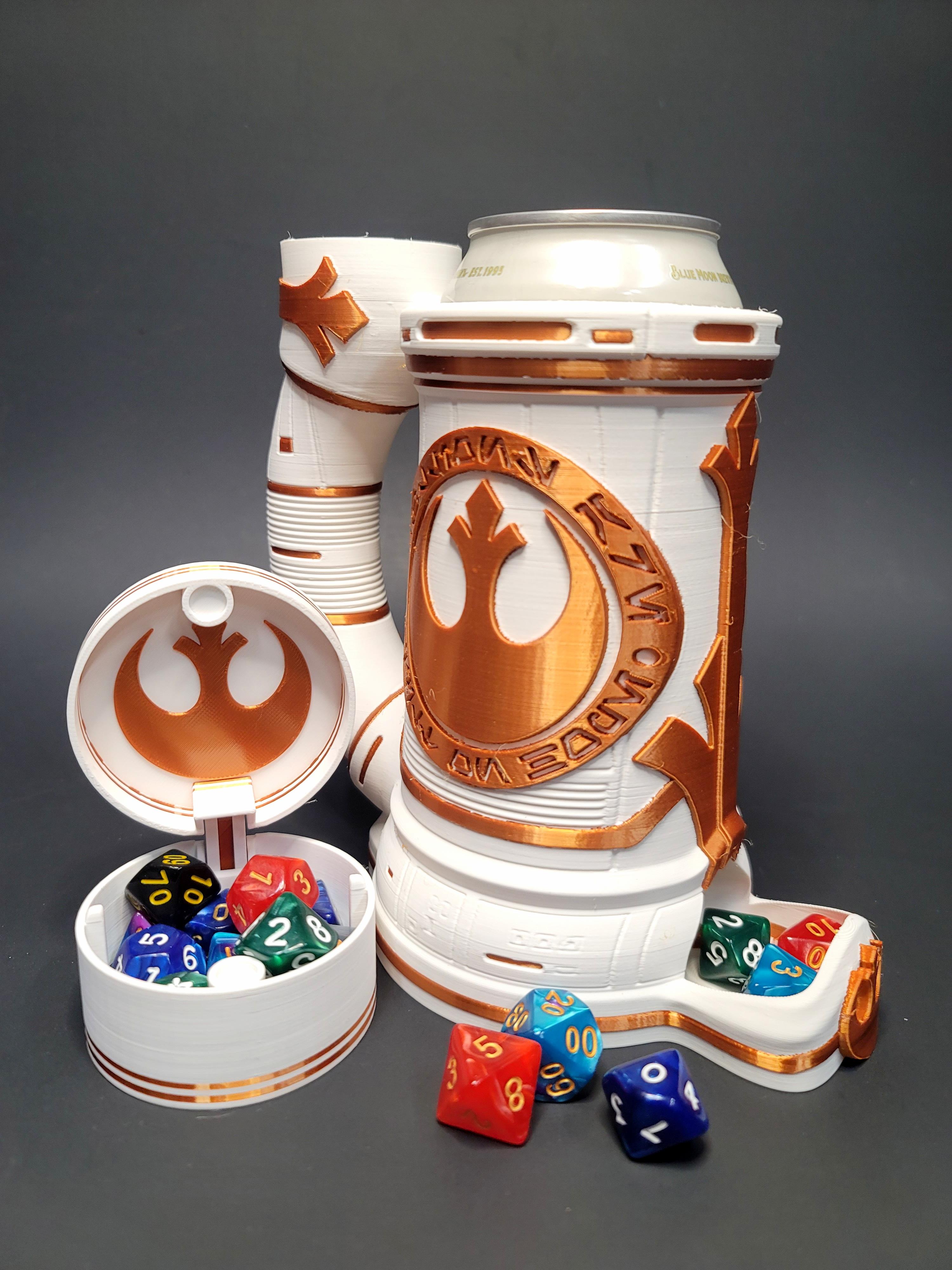  12oz  Rebel Alliance Can Cozy Dice Tower   3d model