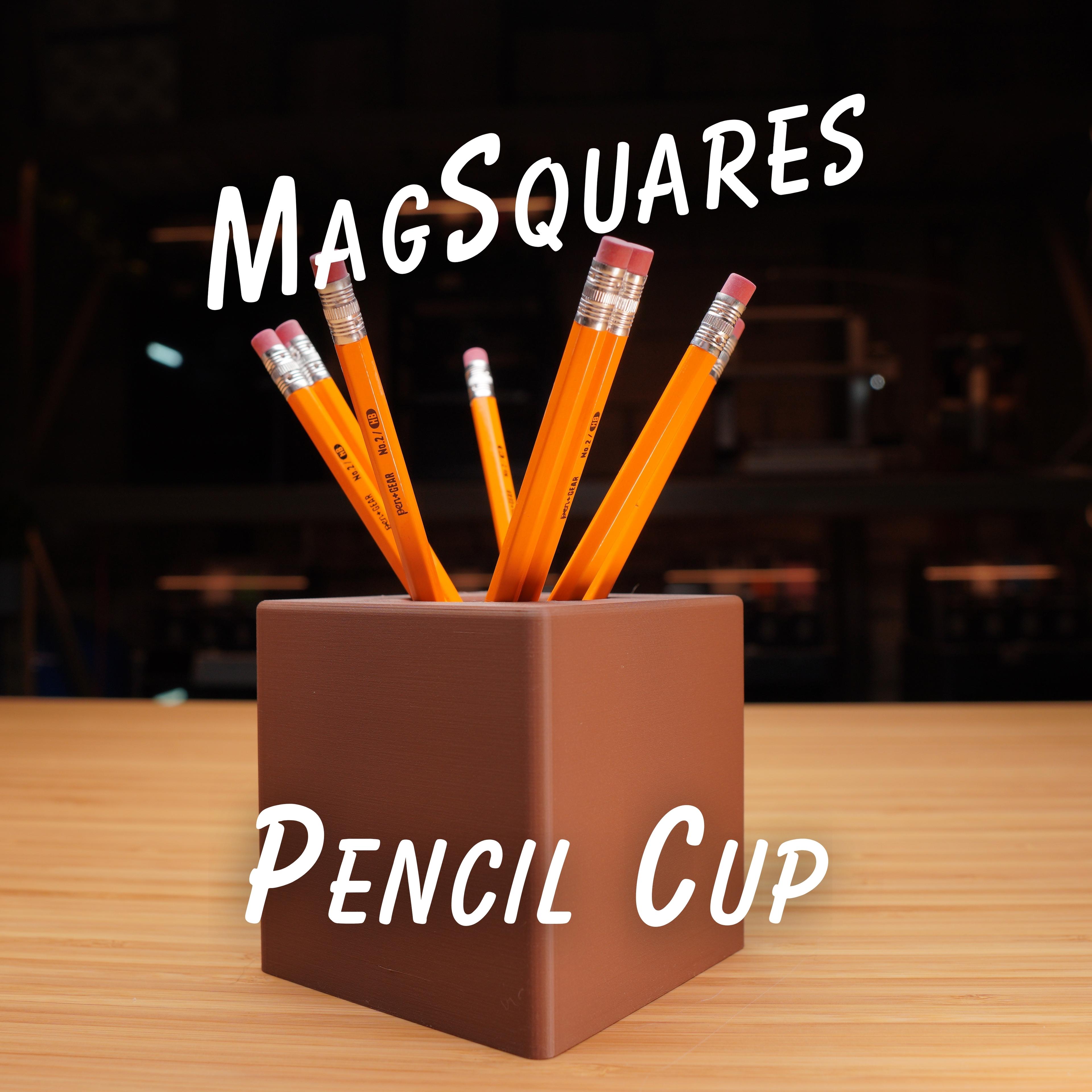 Pencil Cup - MagSquares 3d model