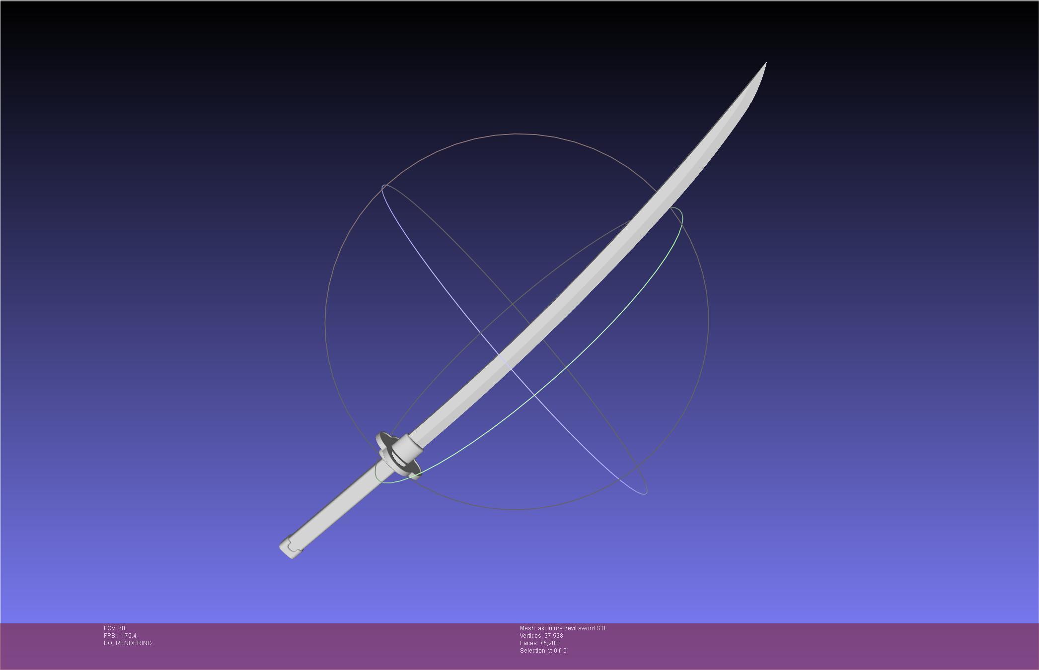 Chainsaw Man Aki Future/Angel Sword 3d model