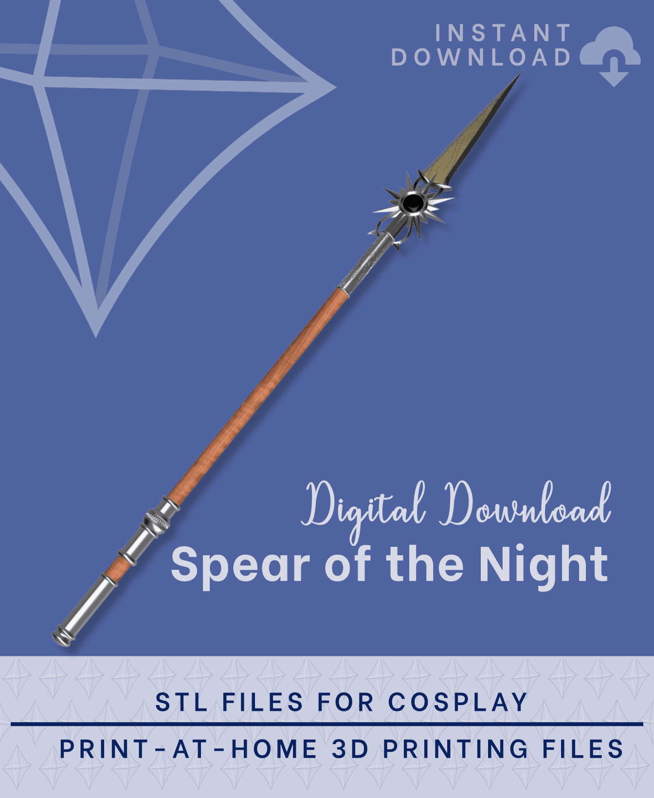 SHADOWHEART Spear of the Night STL FILES [Baldur's Gate 3] 3d model